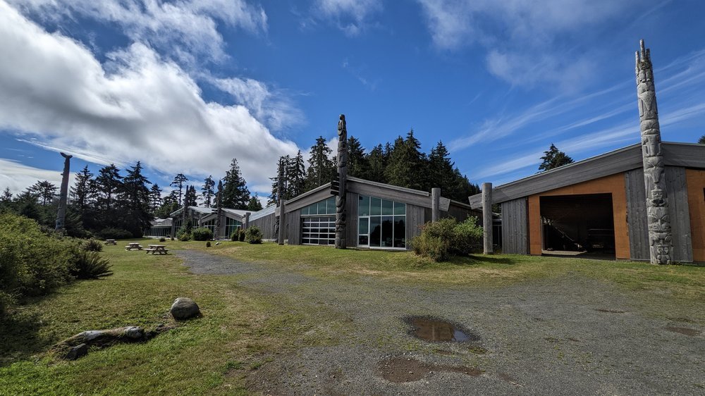 The view of the Haida Cultural Center and Museum - a must visit.