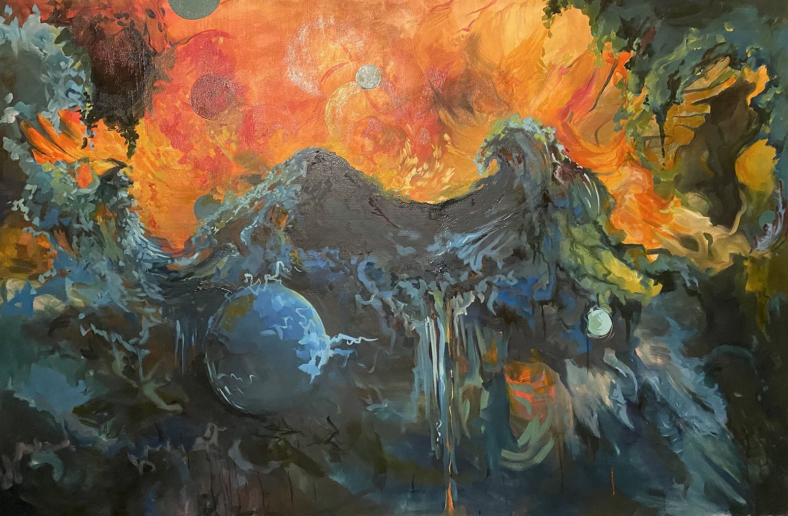 "Tempest"; 48" x 72"
