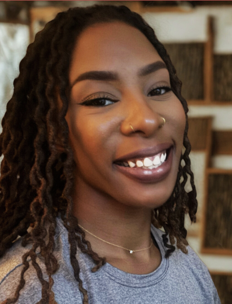 Briana Robinson is a Cleveland native and a multidisciplinary artist. She earned her degree in Visual Communication Design from Kent State University, where she explored various artistic techniques and mediums. Since graduating, she has gained experi