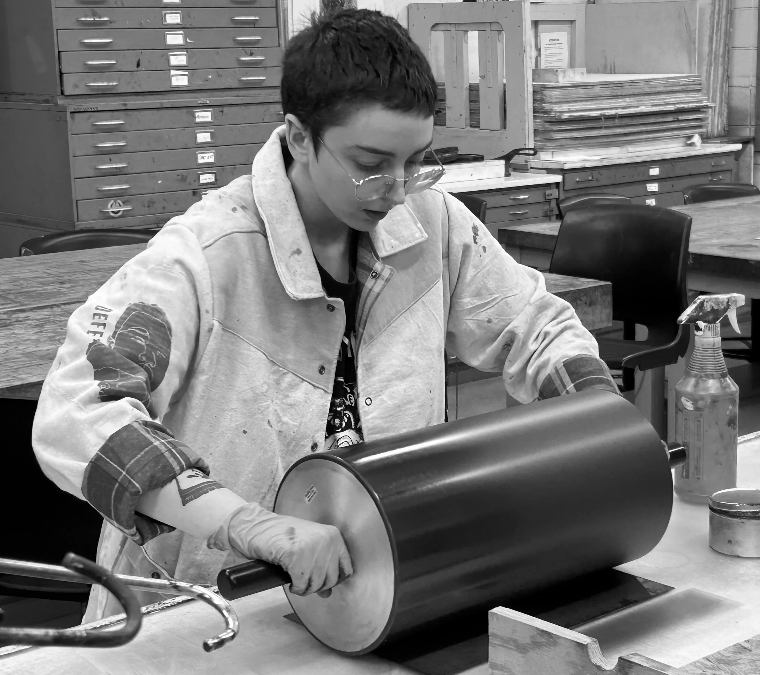 Zygote Press Shop and Residency Manager Elyse Herrera