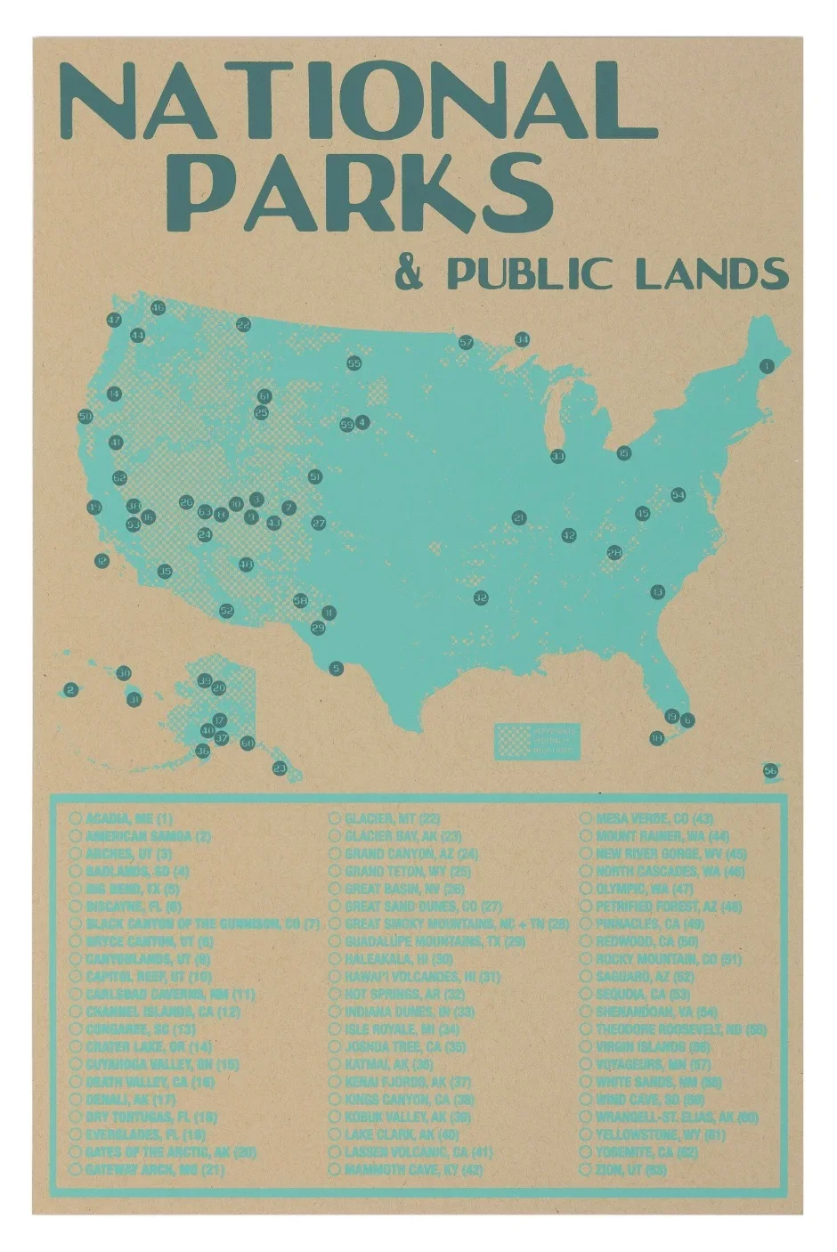 April Bleakney: National Parks and Public Lands Poster