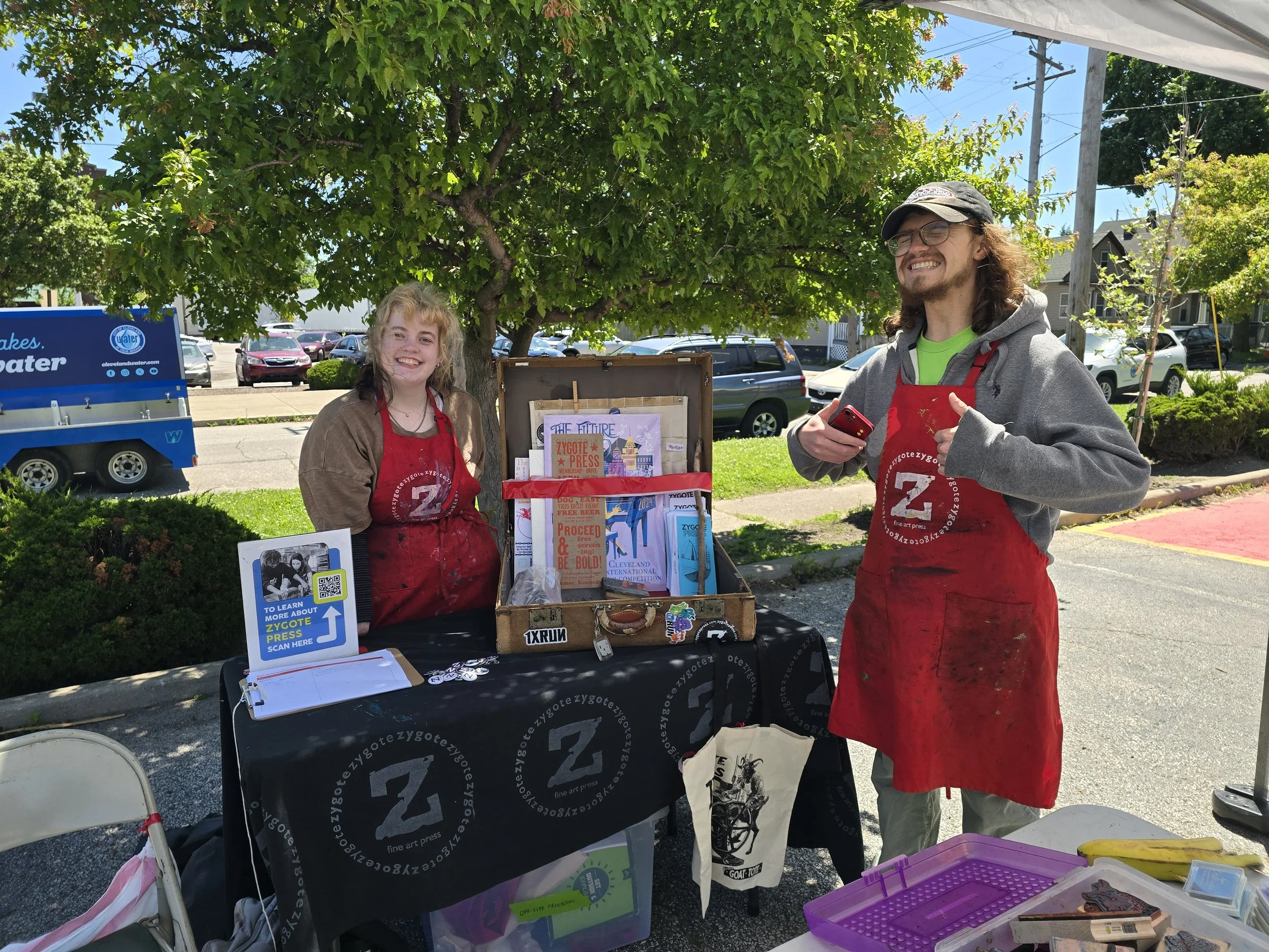 Zygote Press interns at AsiaTown Cleveland Children's Day 2026