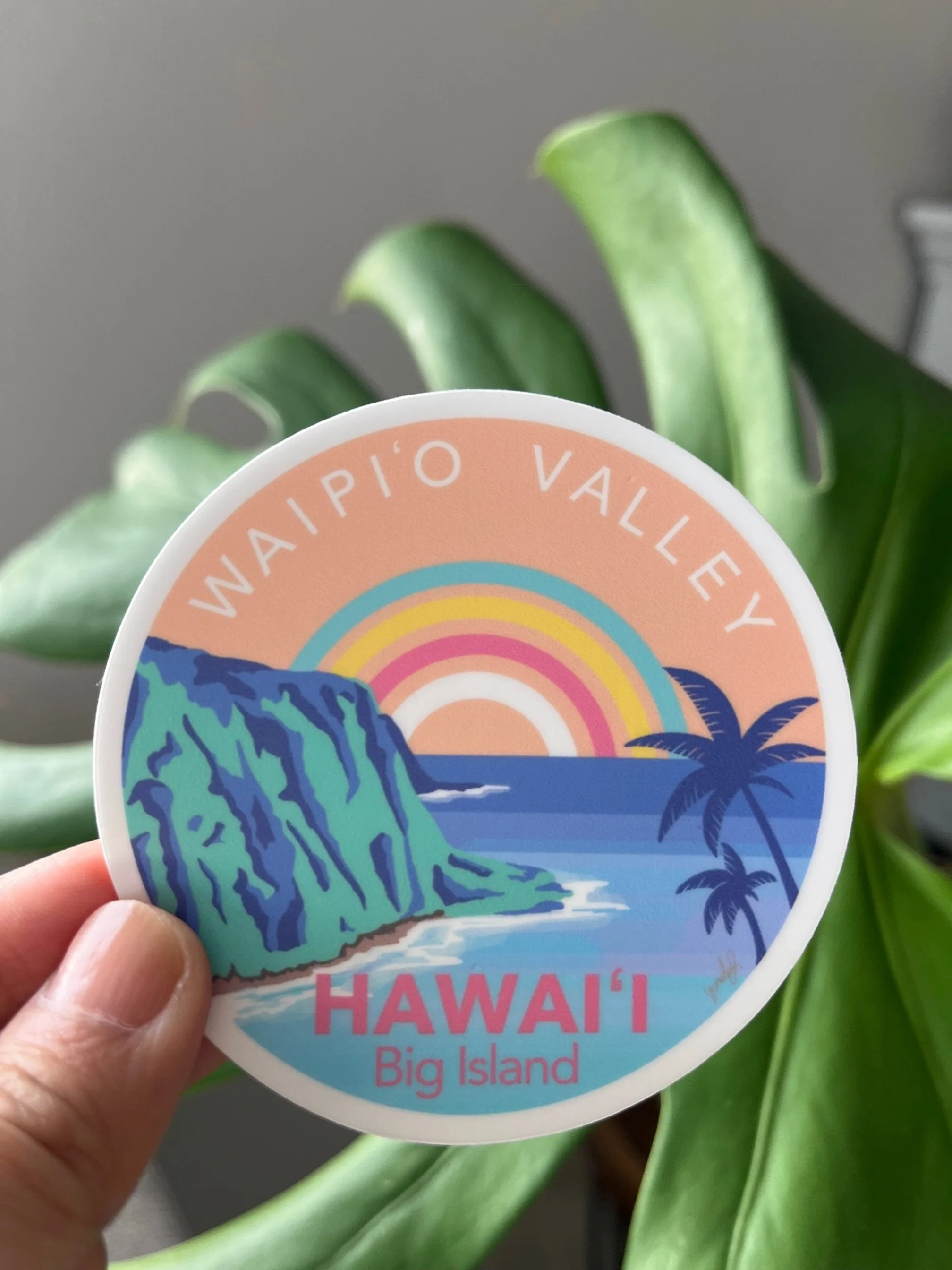 Waipio Valley Sticker - Big Island