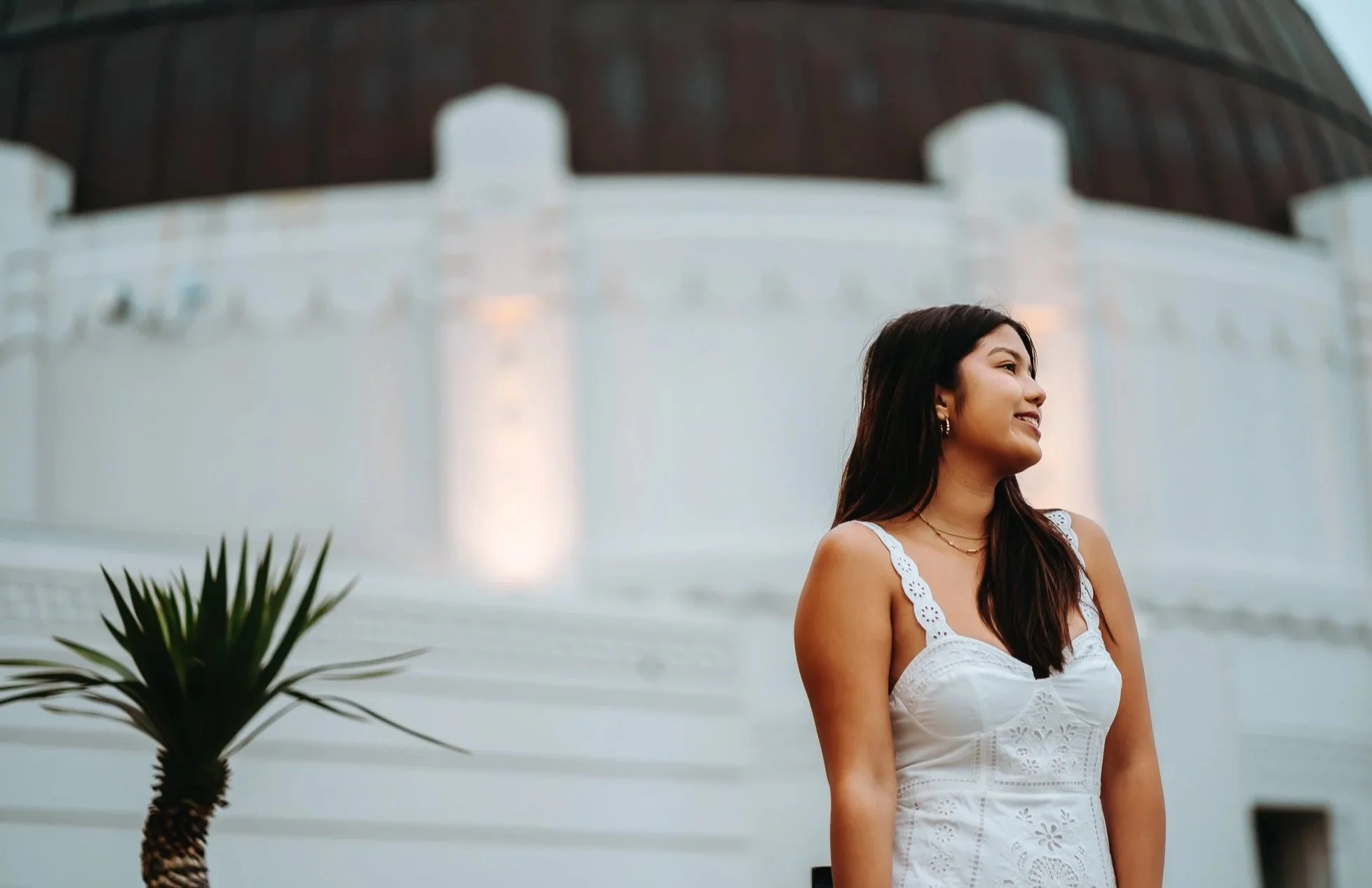 High School senior graduation pictures at Griffith observatory in Los Angeles California