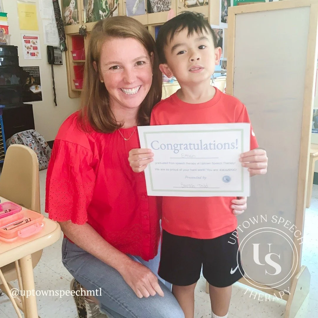 Congratulations to some of our recent speech therapy graduates! We are so proud!
Each of our Uptown Speech graduates earn a free ice cream scoop from @betsys_ice_cream to celebrate! 🥰