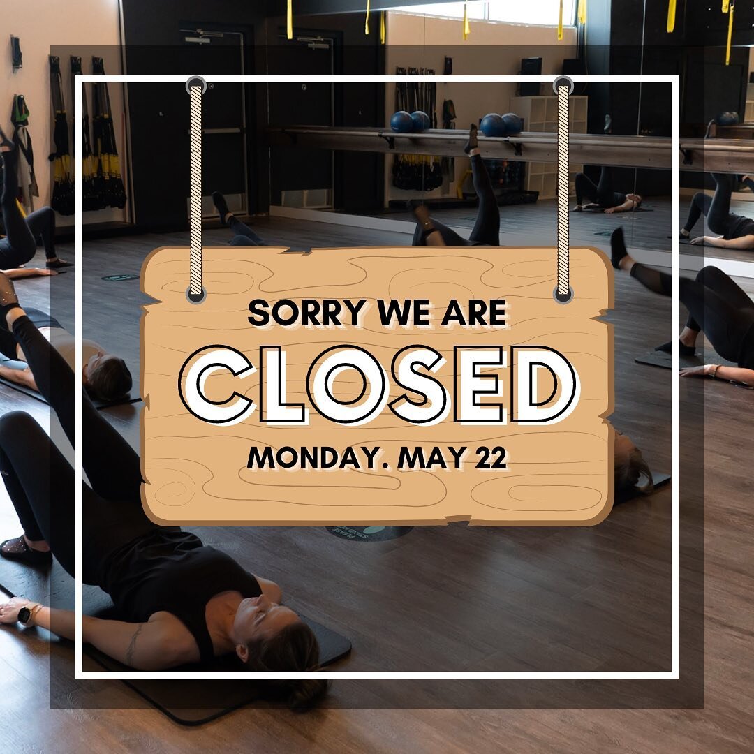 A friendly reminder that we are CLOSED this Monday, May 22 for Victoria Day. 

We are open for classes on Saturday and Sunday! 

👯&zwj;♀️Saturday, 8:45-9:45am: FORM Barre 〰️FLOW〰️ with Tara!

👯&zwj;♀️Sunday, 9:00-10:00am: FORM Barre with substitute