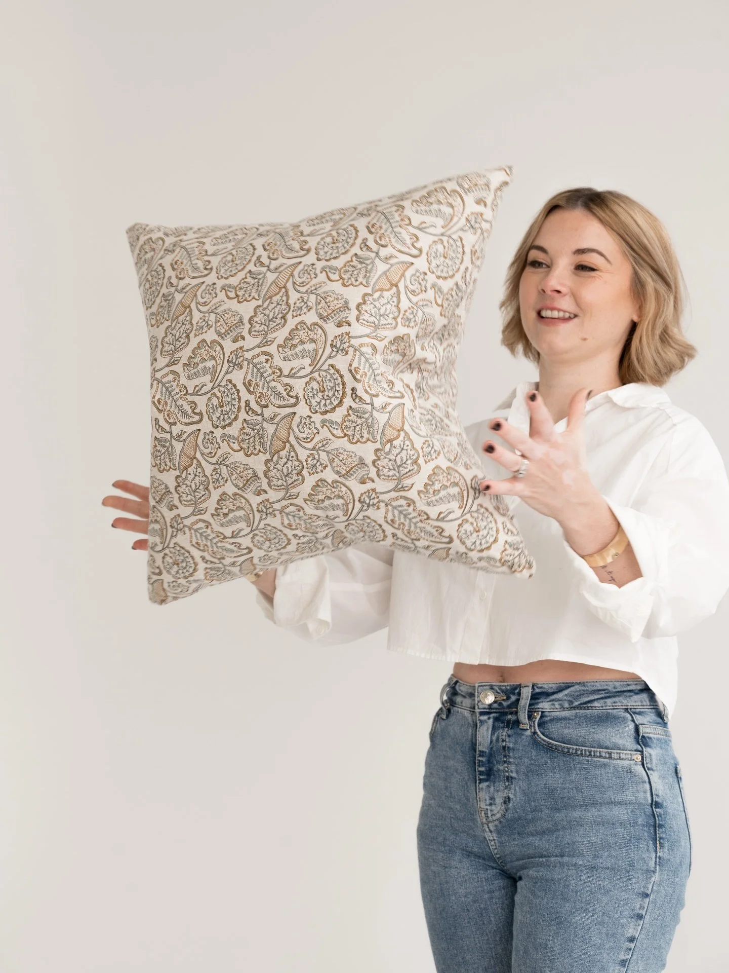 Install || My face when I know it&rsquo;s install day tomorrow! This is how I imagine I look onsite fluffing those cushions (in reality i&rsquo;ve got Stanley knives or scissors hanging from every pocket, odd socks, I am most likely a sweaty mess run