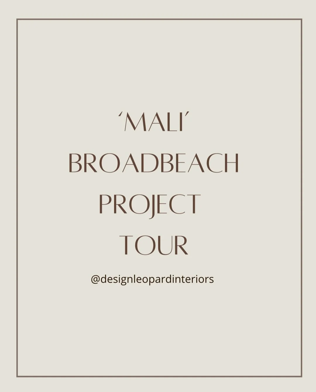 Tour || Come for a tour of Mali. A contemporary holiday escape on the Gold Coast. Relaxed, refined, welcoming 🤎