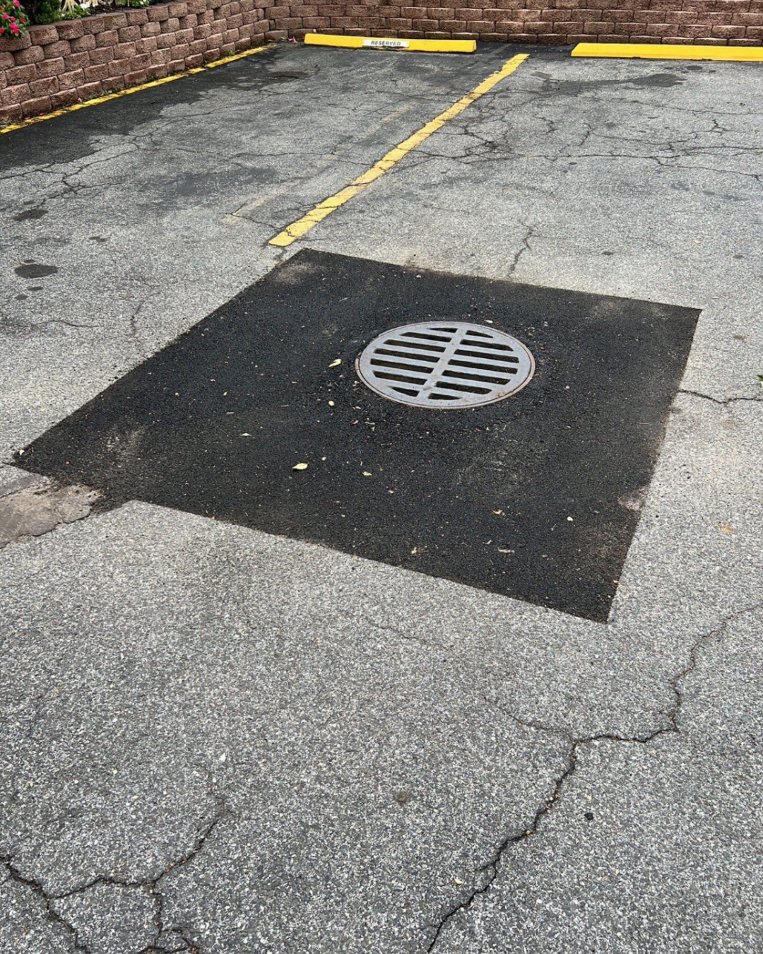 Parking lot storm drain and sinkhole repair on Long Island