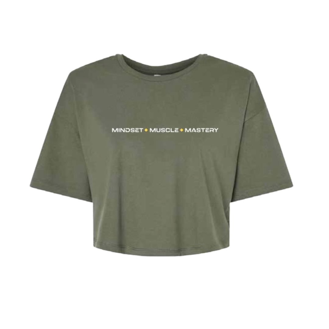 Women Crop Tee Green B.png