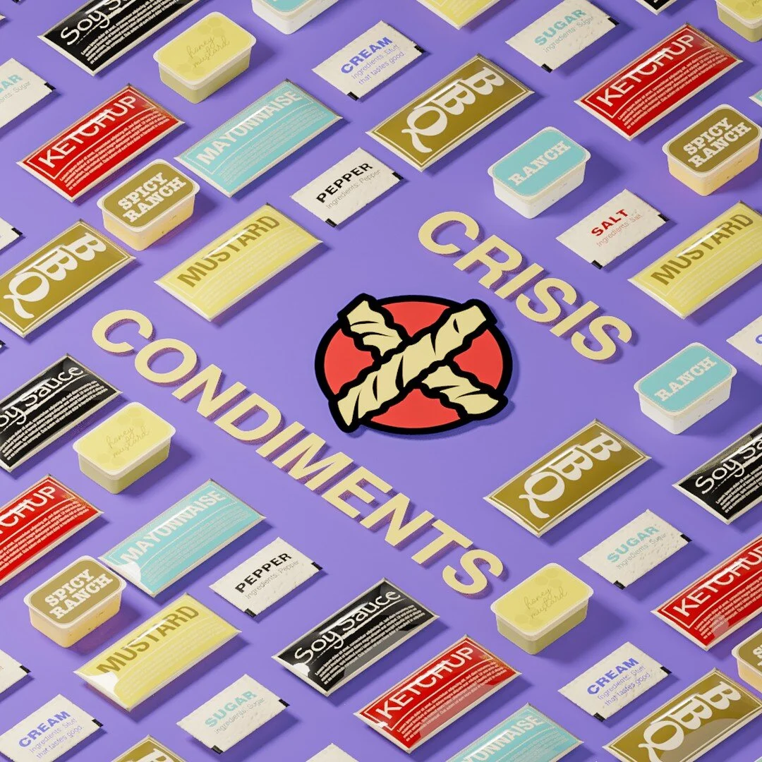 Introducing Crisis Condiments; always be ready in a pinch on a snack run!

Can easily fit in your car's center console or in the glove compartment... to be soon forgotten until a nasty smell wafts in the hot summer's air.
Yes, this product is just a 
