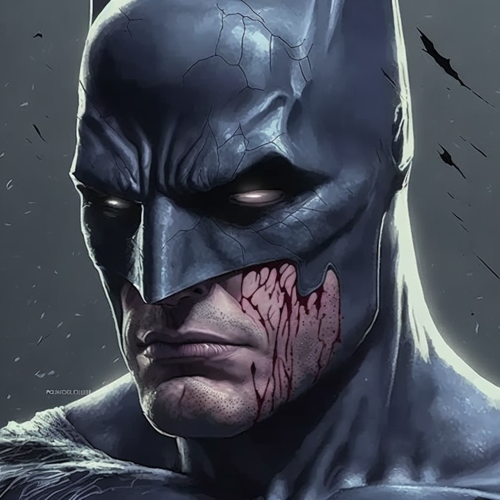 ChameleonArtist_the_batman_battered_and_bruised_after_a_battle_99c3700e-d23b-430e-ae99-93a45abd663b.png
