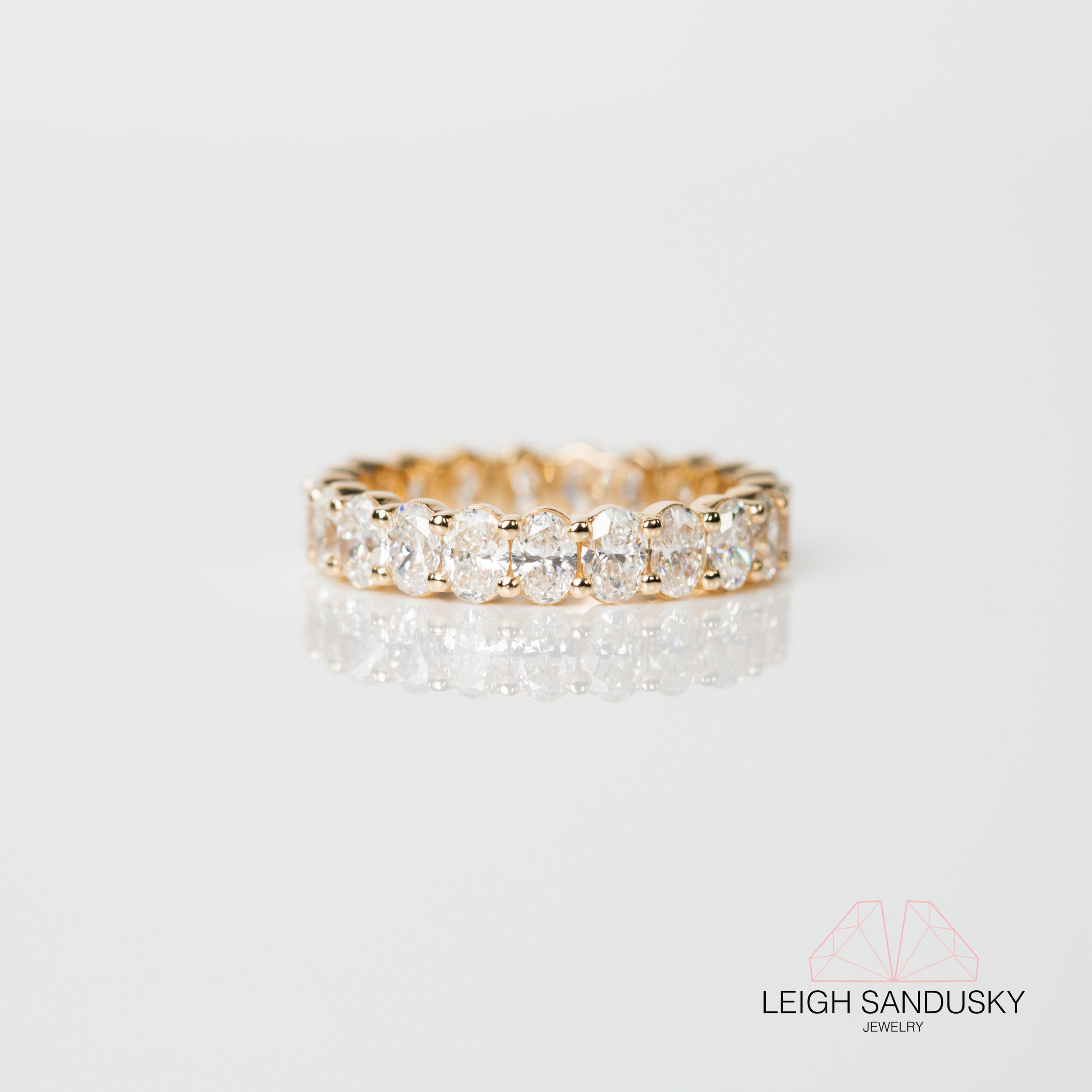Oval Diamond Eternity Band
