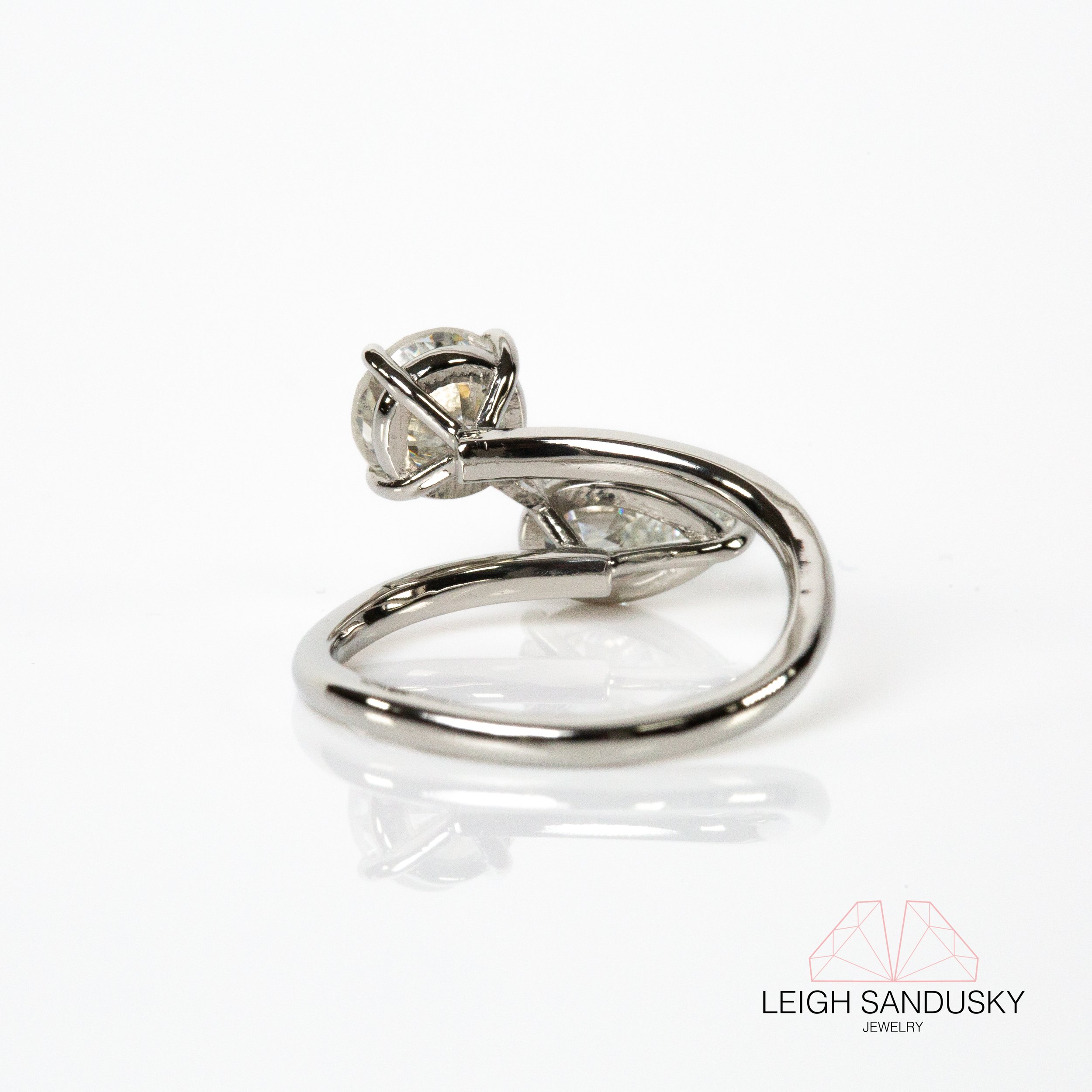 Two Stone Diamond Engagement Ring