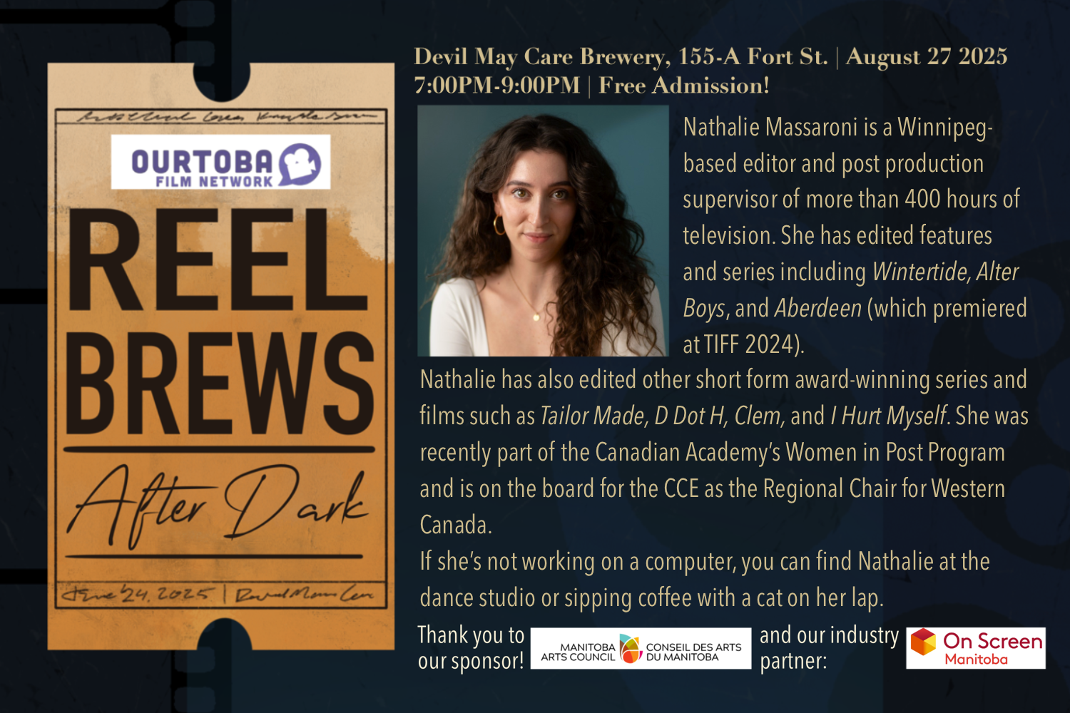 Reel Brews After Dark w/ Nathalie Massaroni