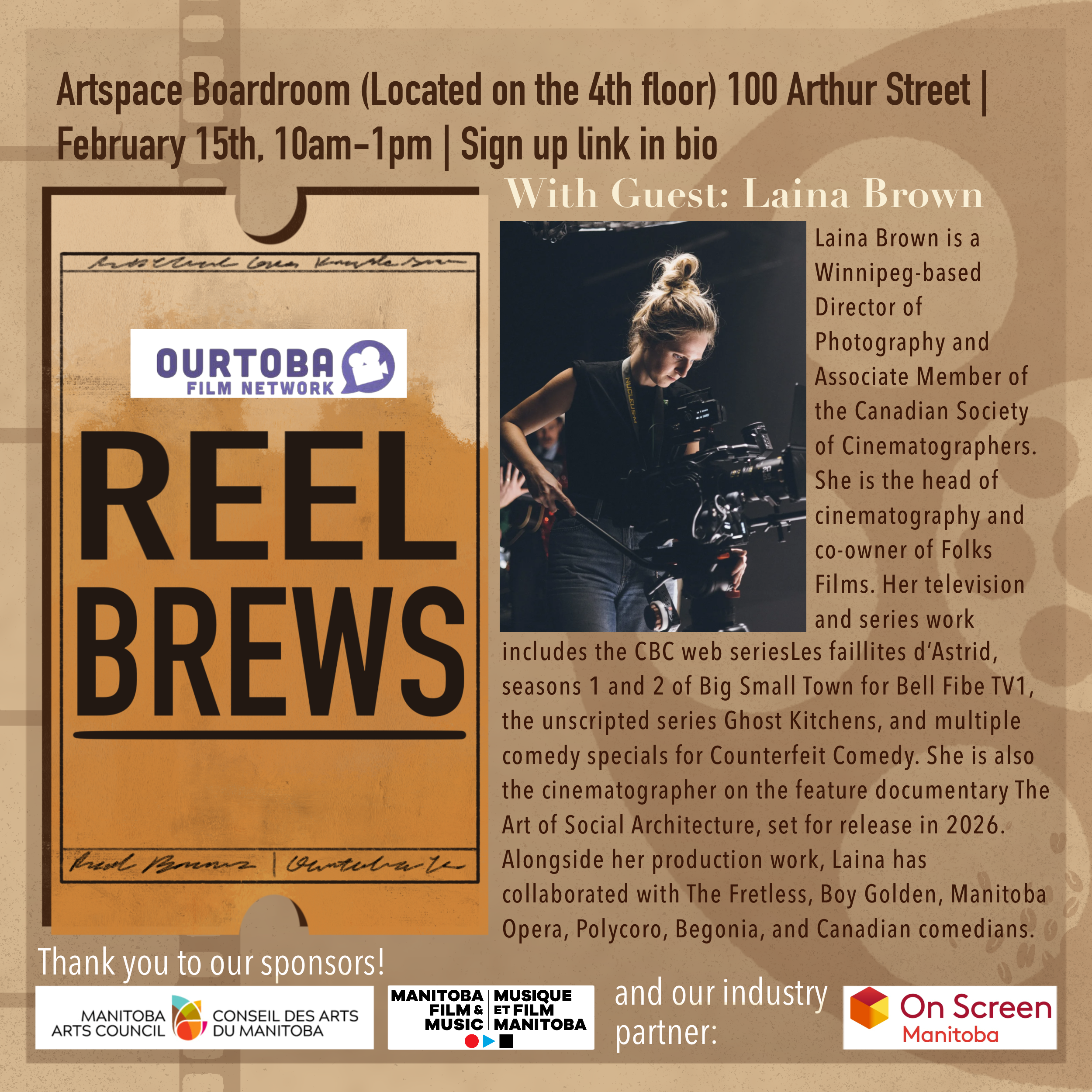 Reel Brews  w/ Laina Brown 🎥