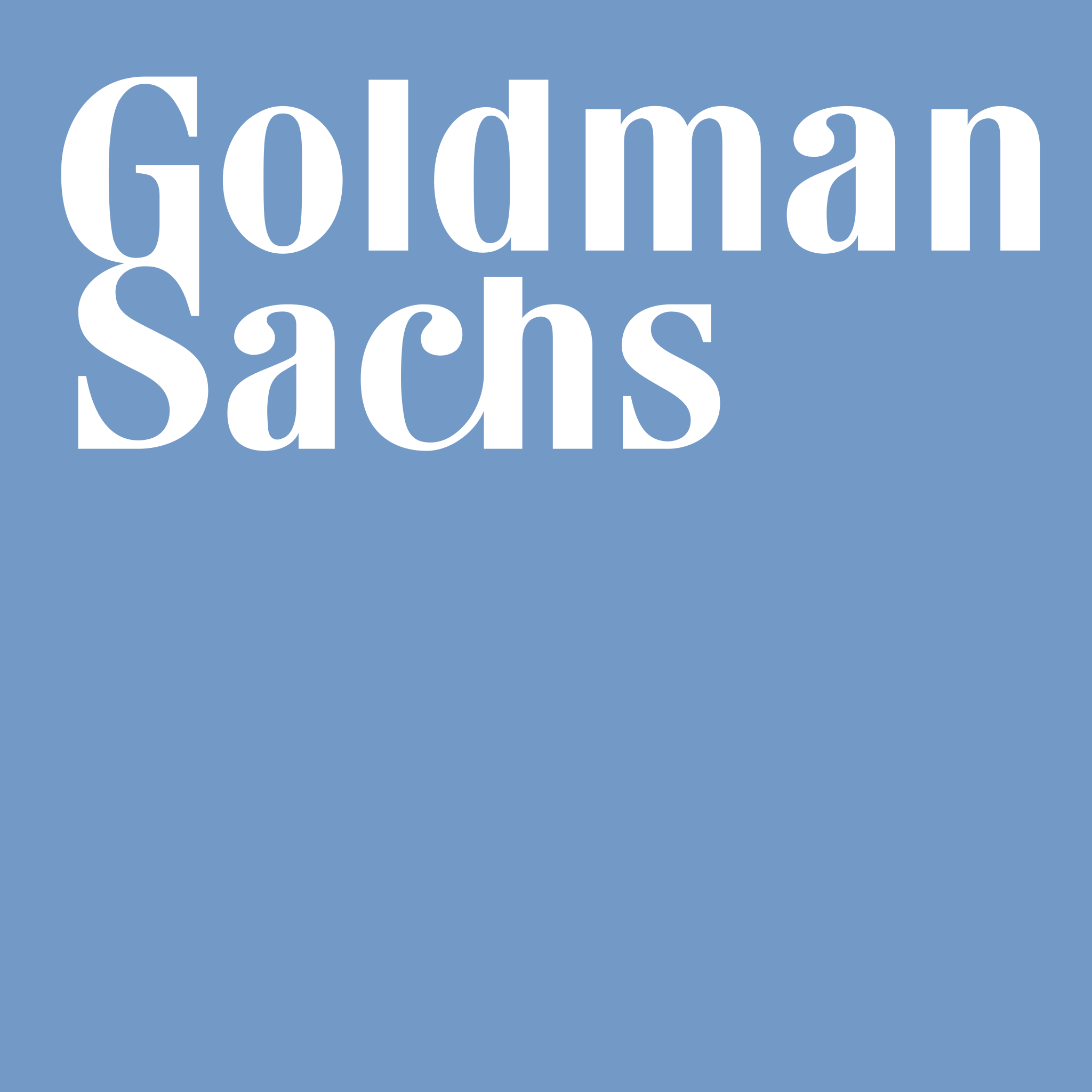Goldman Sachs serves as the Foundation's Financial Fiduciary and Custodian of funding