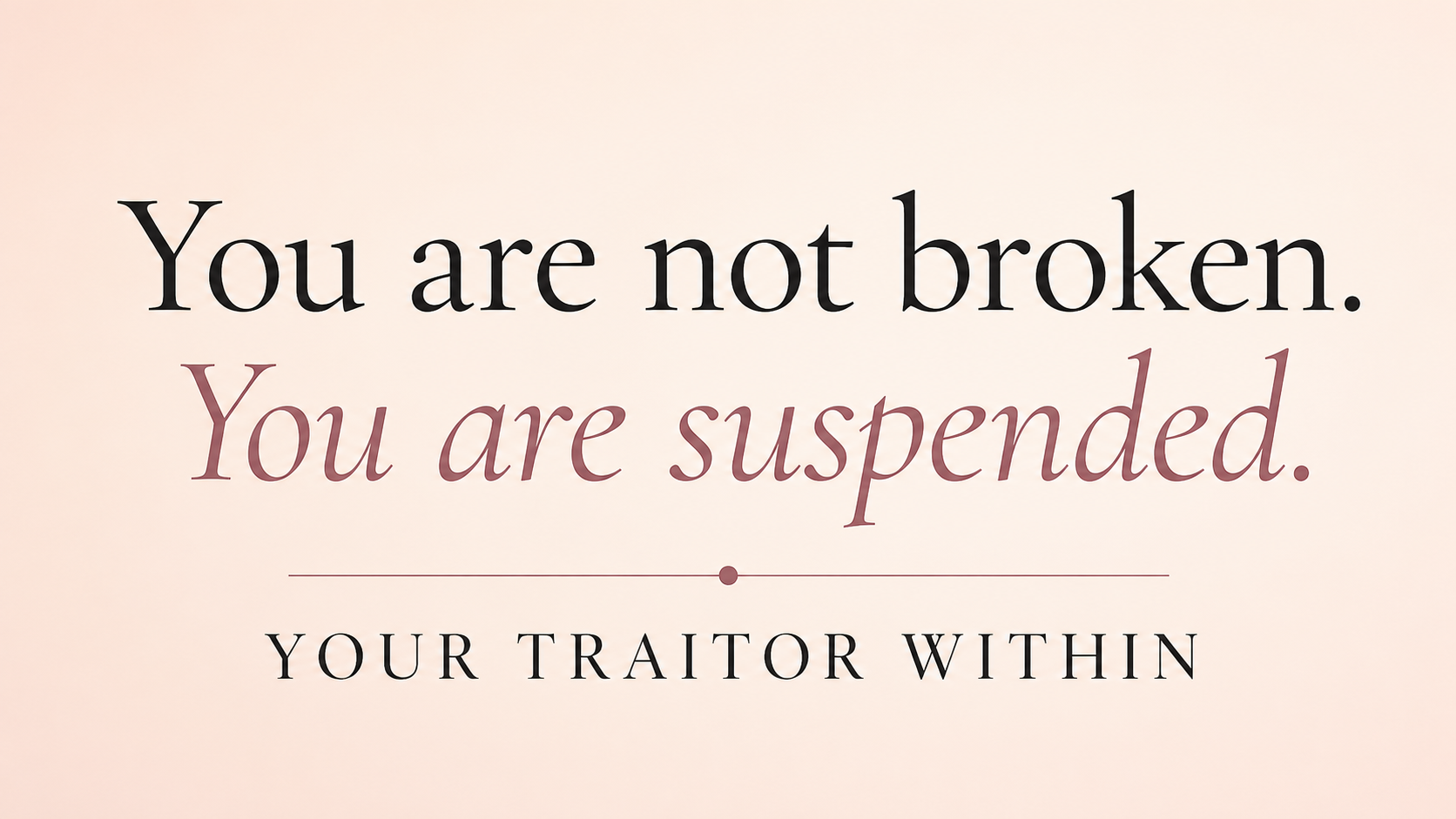 Your Traitor Within: Starting Over After Narcissistic Abuse with Liz Spicer