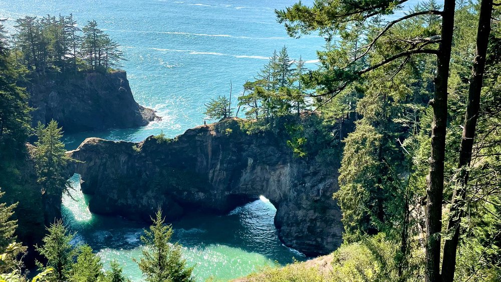 Natural Bridge on the Boardman Scenic Corridor