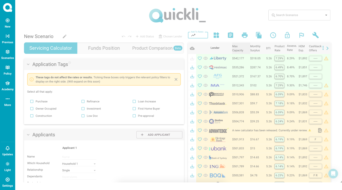 Quickli discoverability improvements