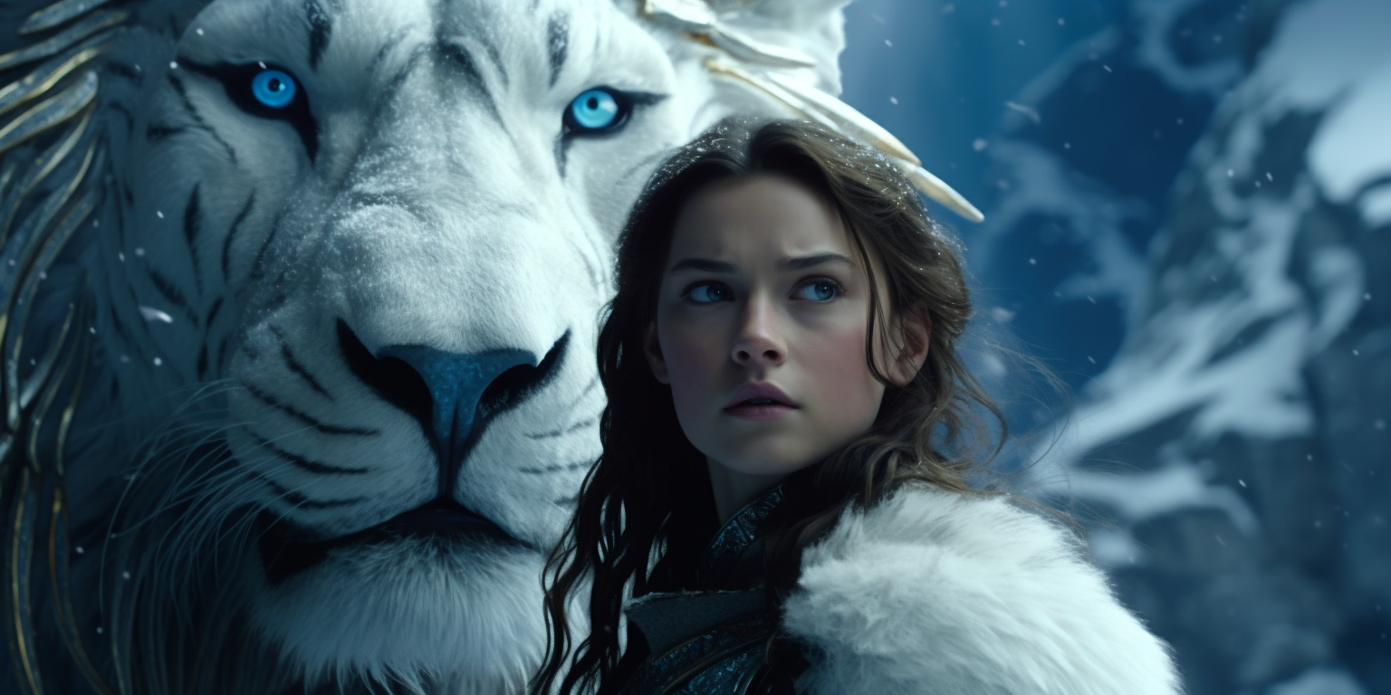 Kára's sister Kiki with a Spartan Lion