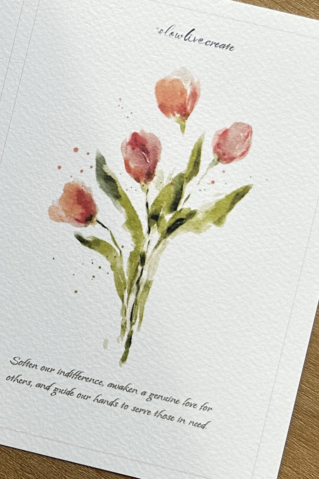 pink blossom tulips on watercolor paper.jpeg