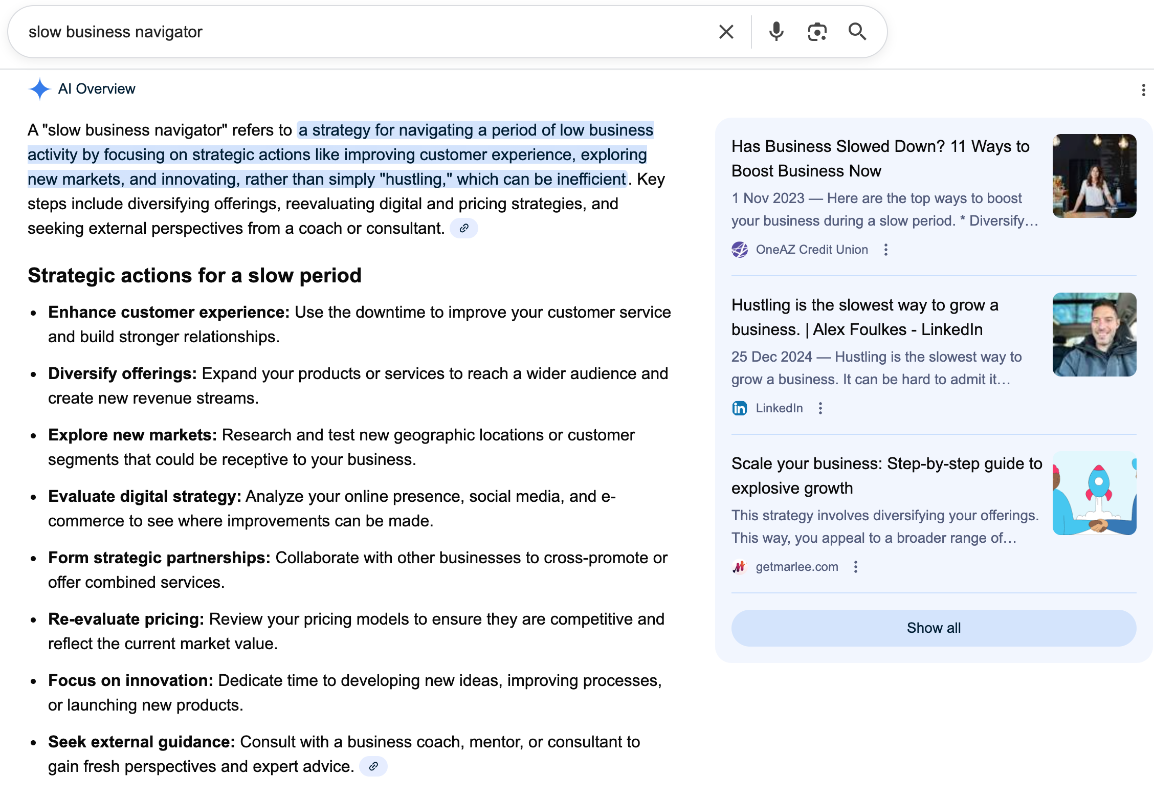 Google's Answer to my SEO