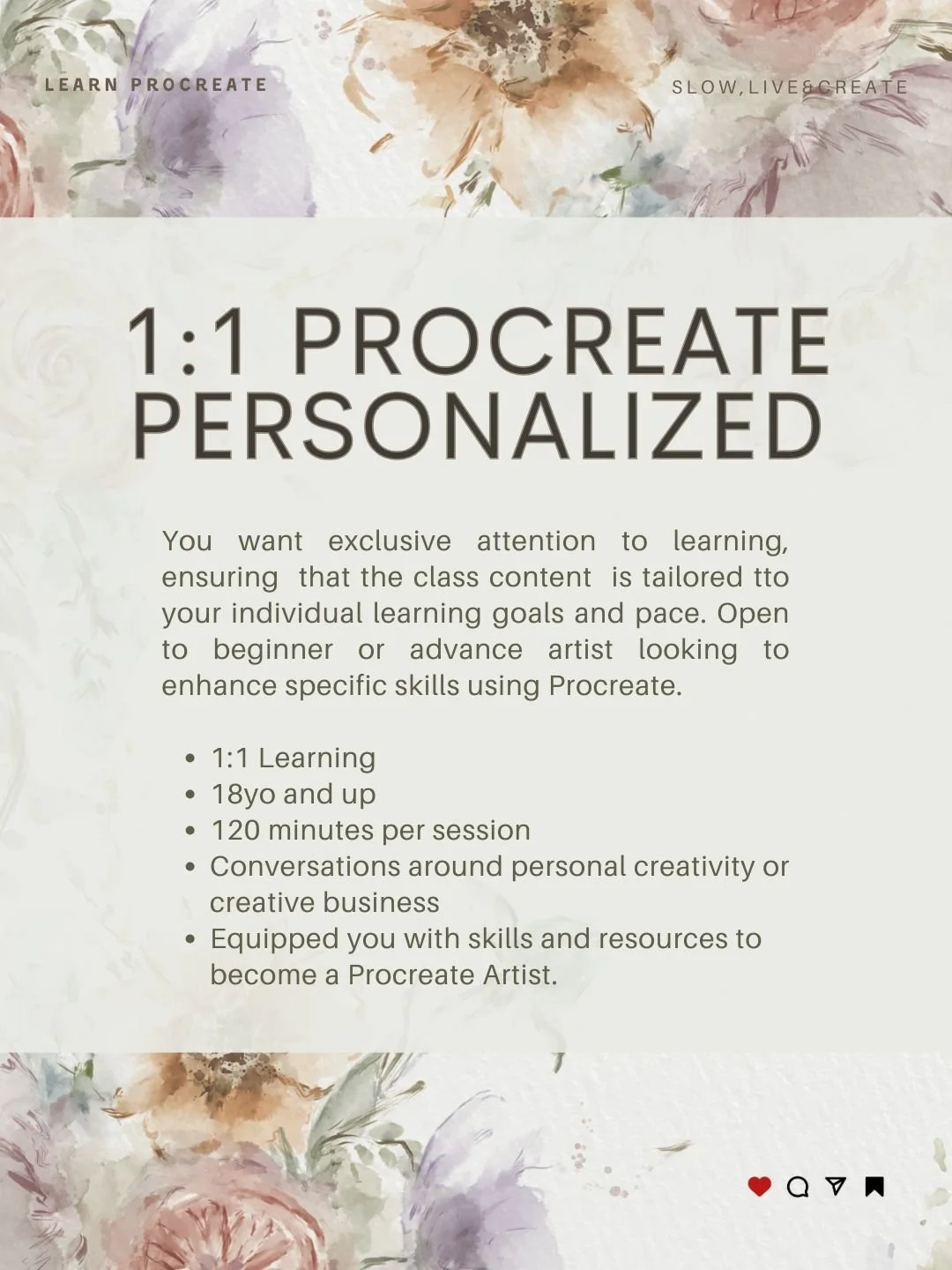 Procreate 1:1 Digital Watercolor