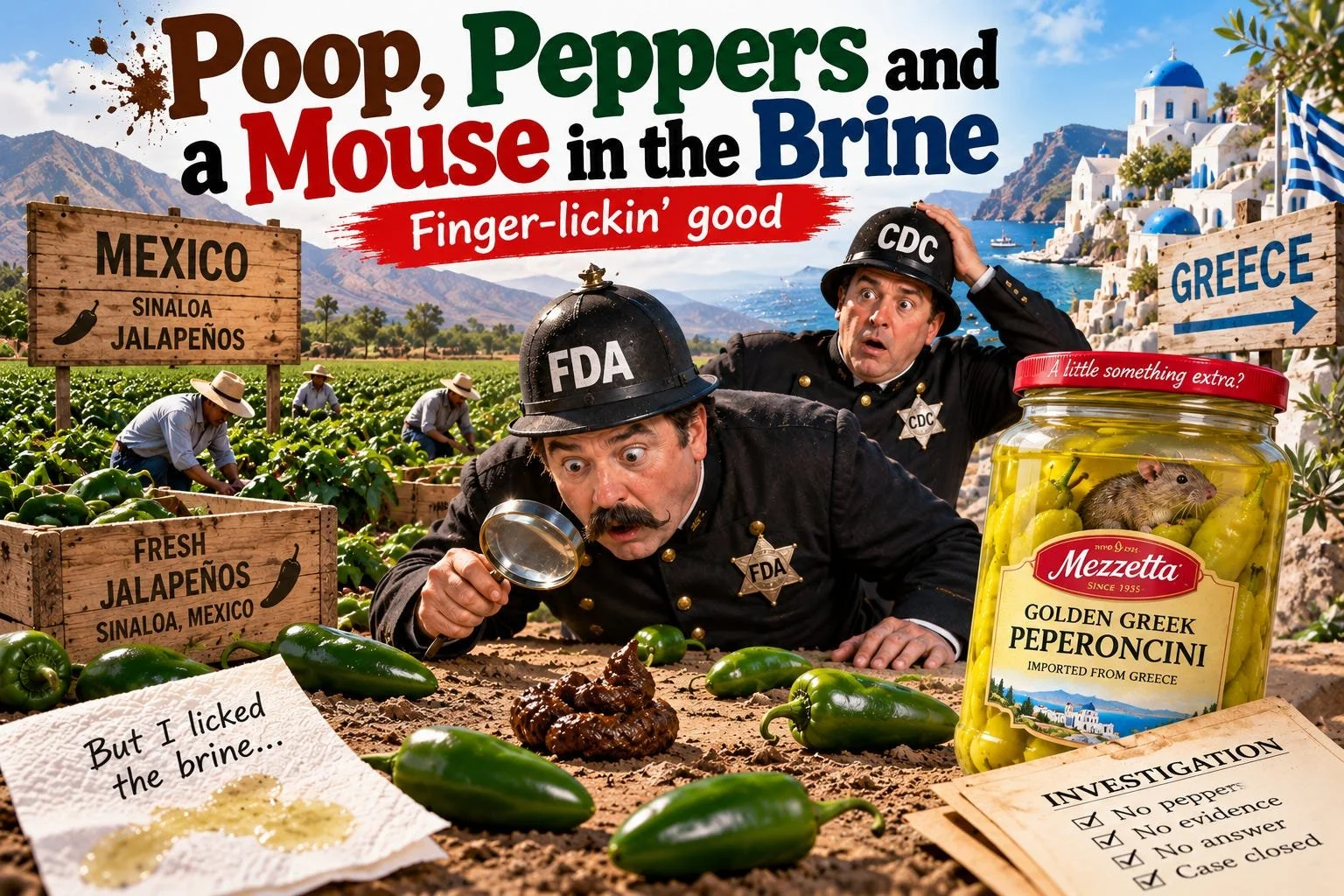 Poop, Peppers and a Mouse in the Brine