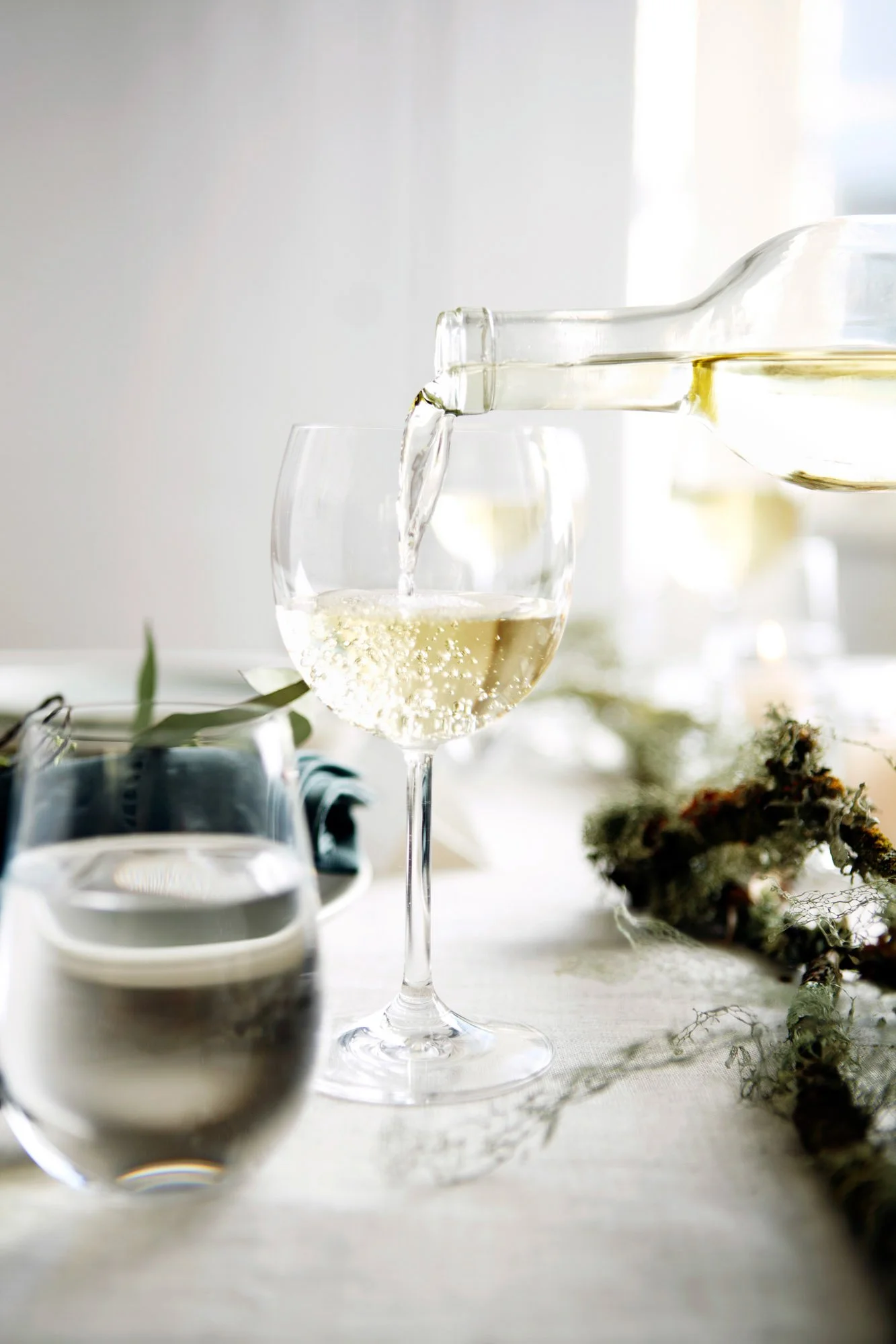 sets, food, props, wine