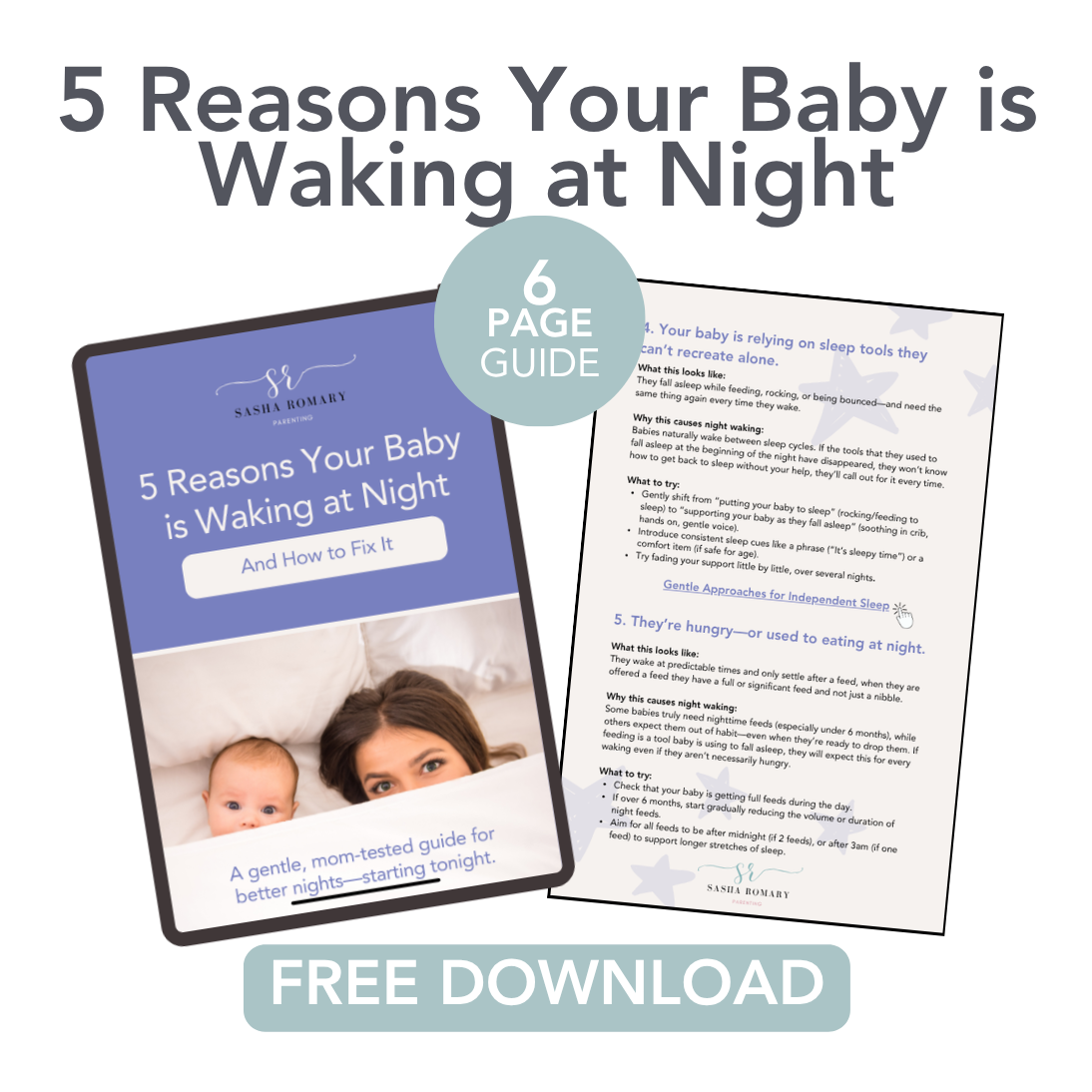 5 reasons your baby is waking at night