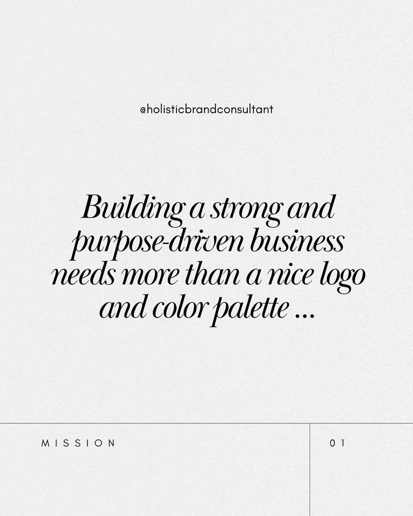 THE HOLISTIC BRAND METHOD
⁠
All of my packages and services are designed to create change, clarity, and long-lasting results.⁠
⁠
After working as a Consultant and Creative for more than ten years, I designed my own approach to uplift and refine busin