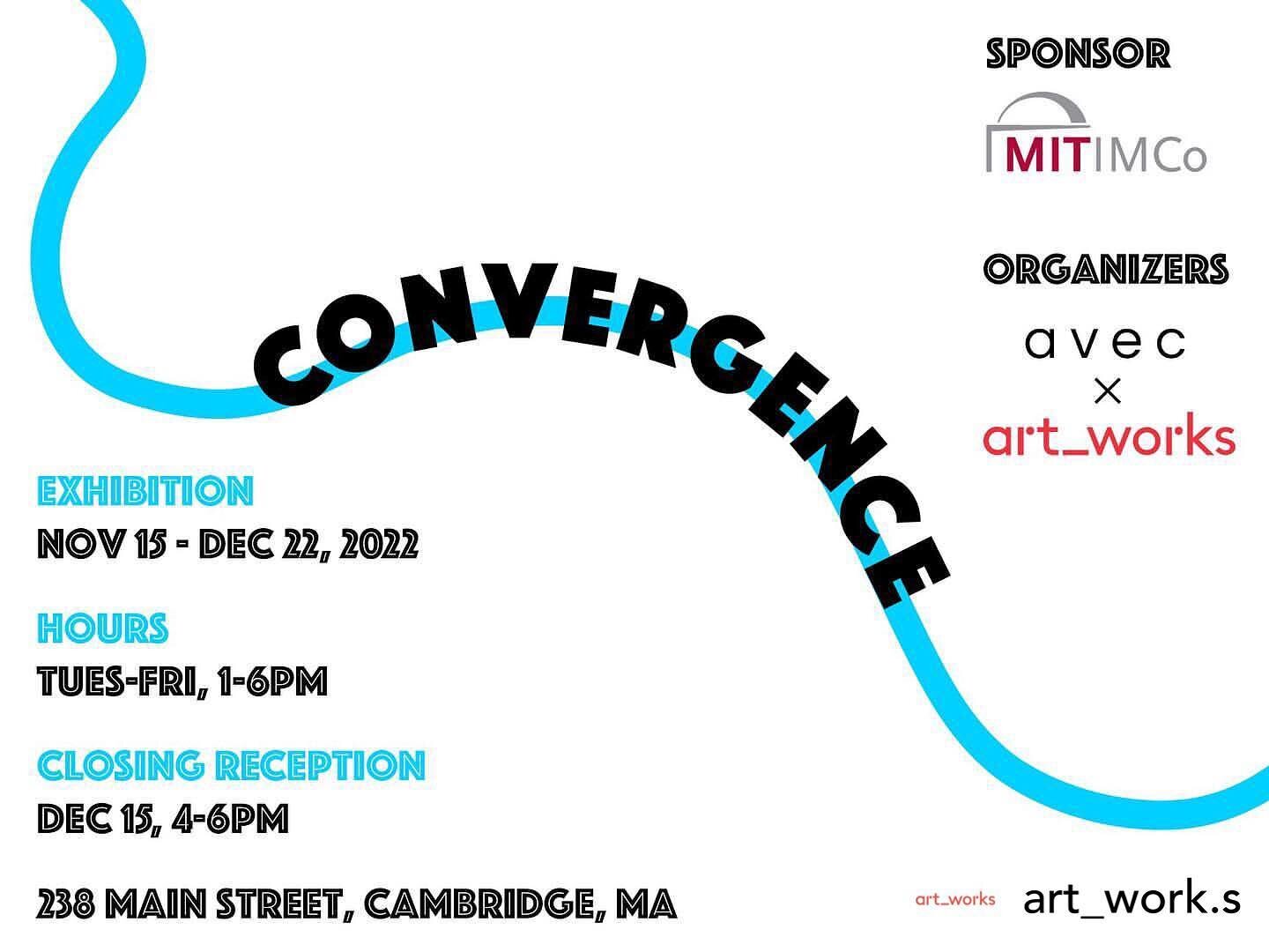 🎉#convergence Pop-Up Exhibition Closing Reception 🎉

Kendall Squre is filled with festive vibes this mid-December! What better reason to get together than to celebrate the artists in our #convergence pop-up collaboration with @art_work.s?

We invit