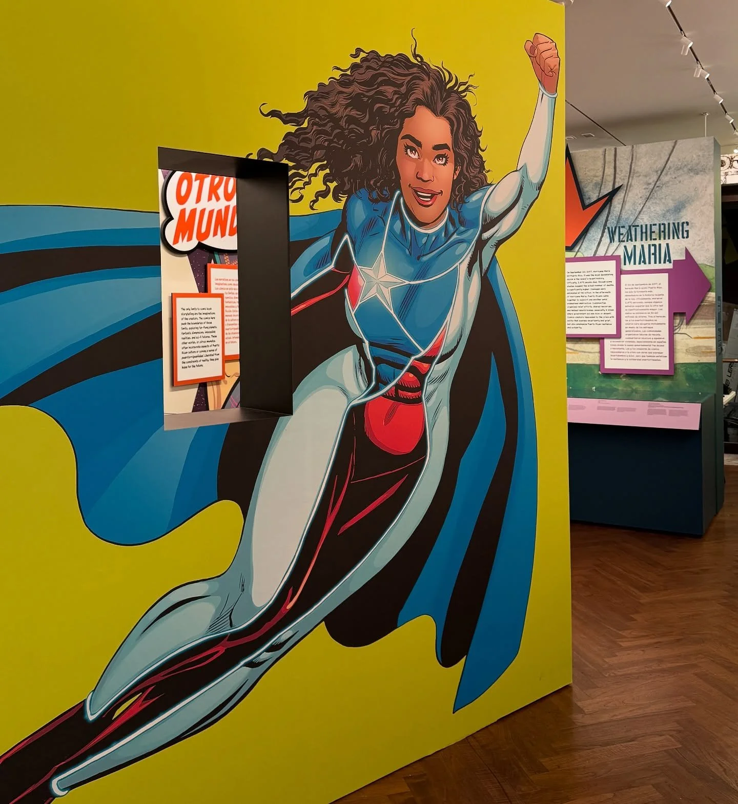 The show we designed, Wepa Puerto Ricans in the World of Comics, is in the New York Times today. Congratulations to curators Paloma Celis Carbajal and Charles Carter, and the entire @nypl team!