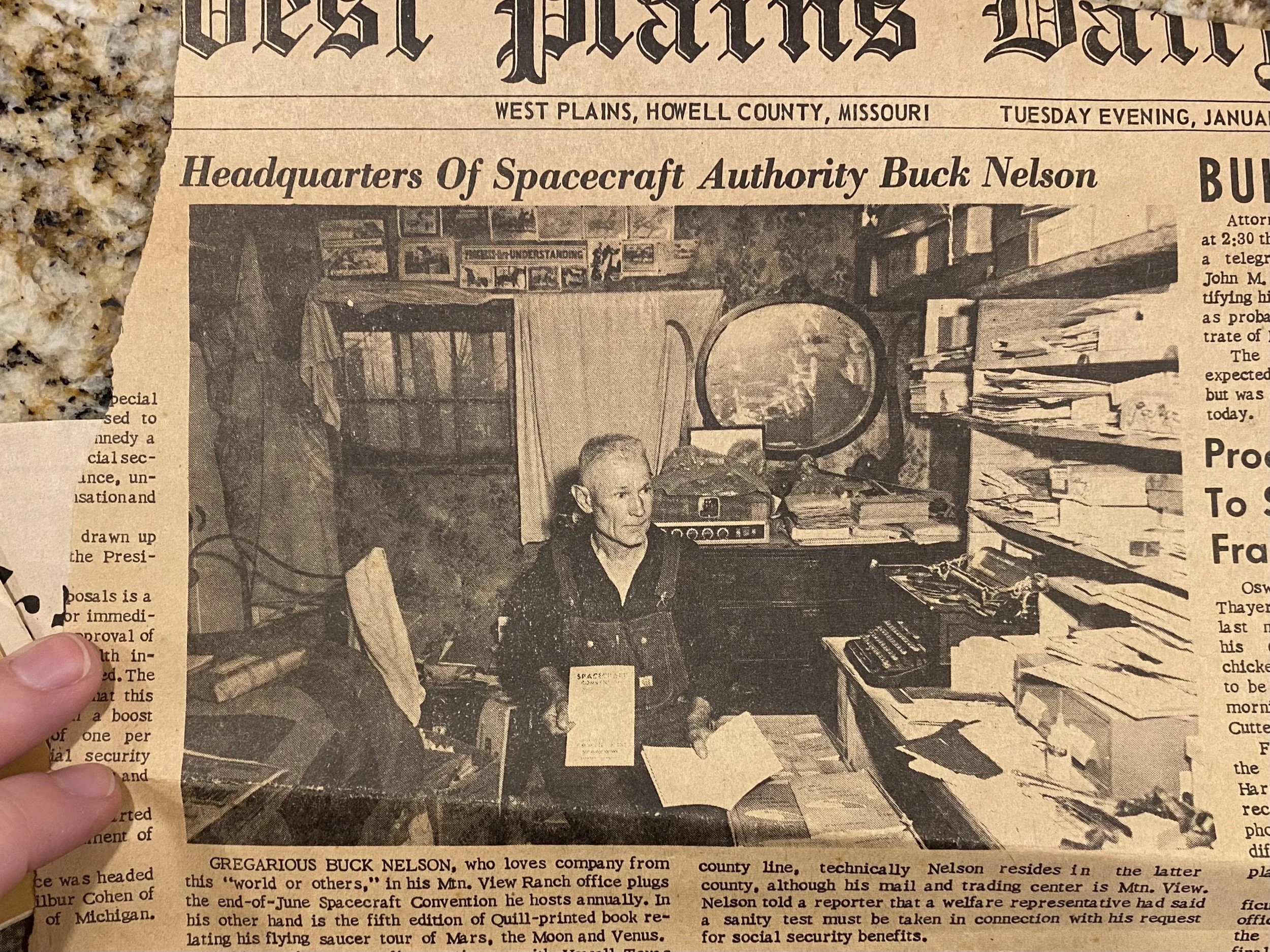 Buck Nelson traveled to Mars, Venus, the Moon — and into Ozarks history
