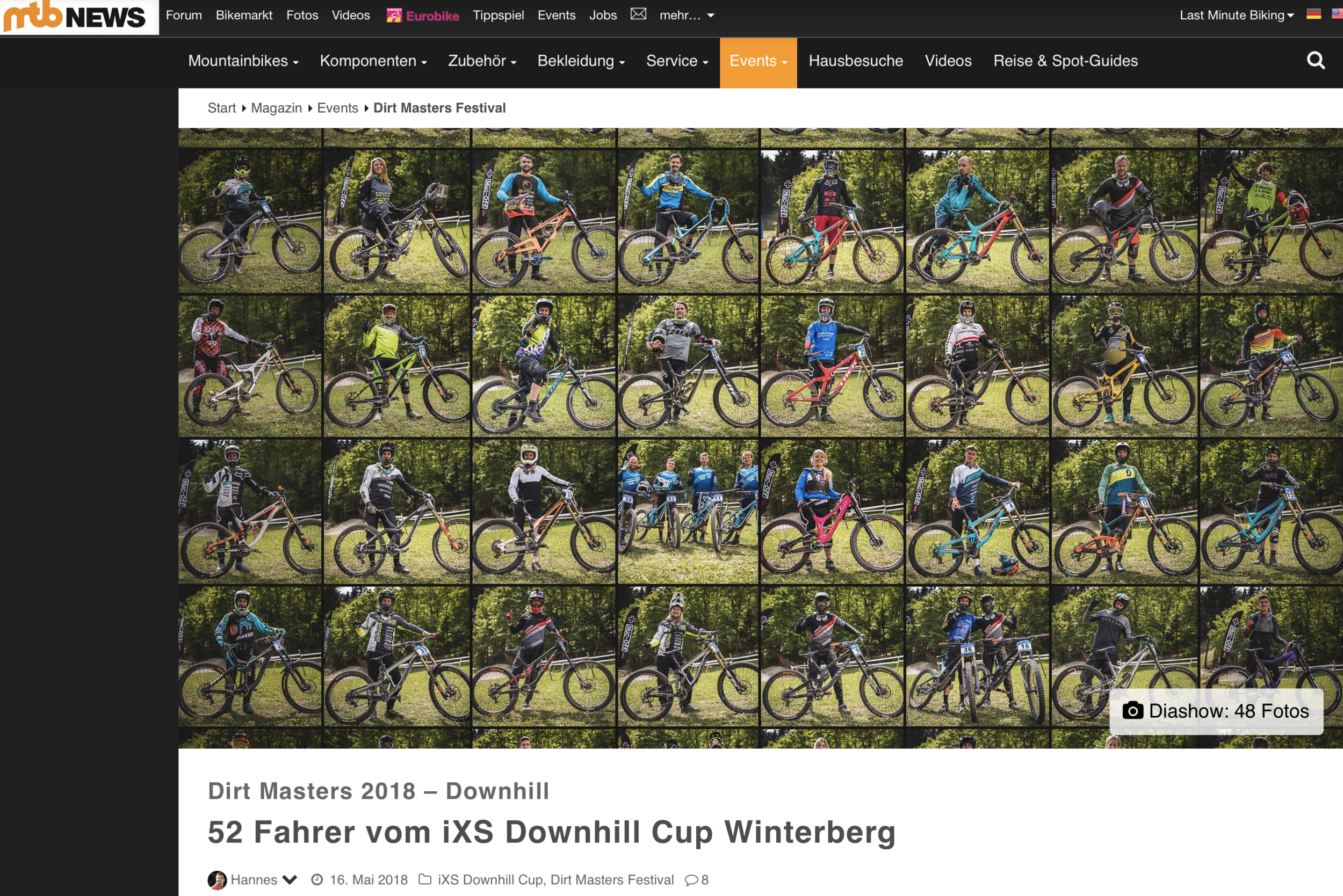 mtb News Germany. IXS Downhill Cup Winterberg 2018 Photo: Johannes Herden