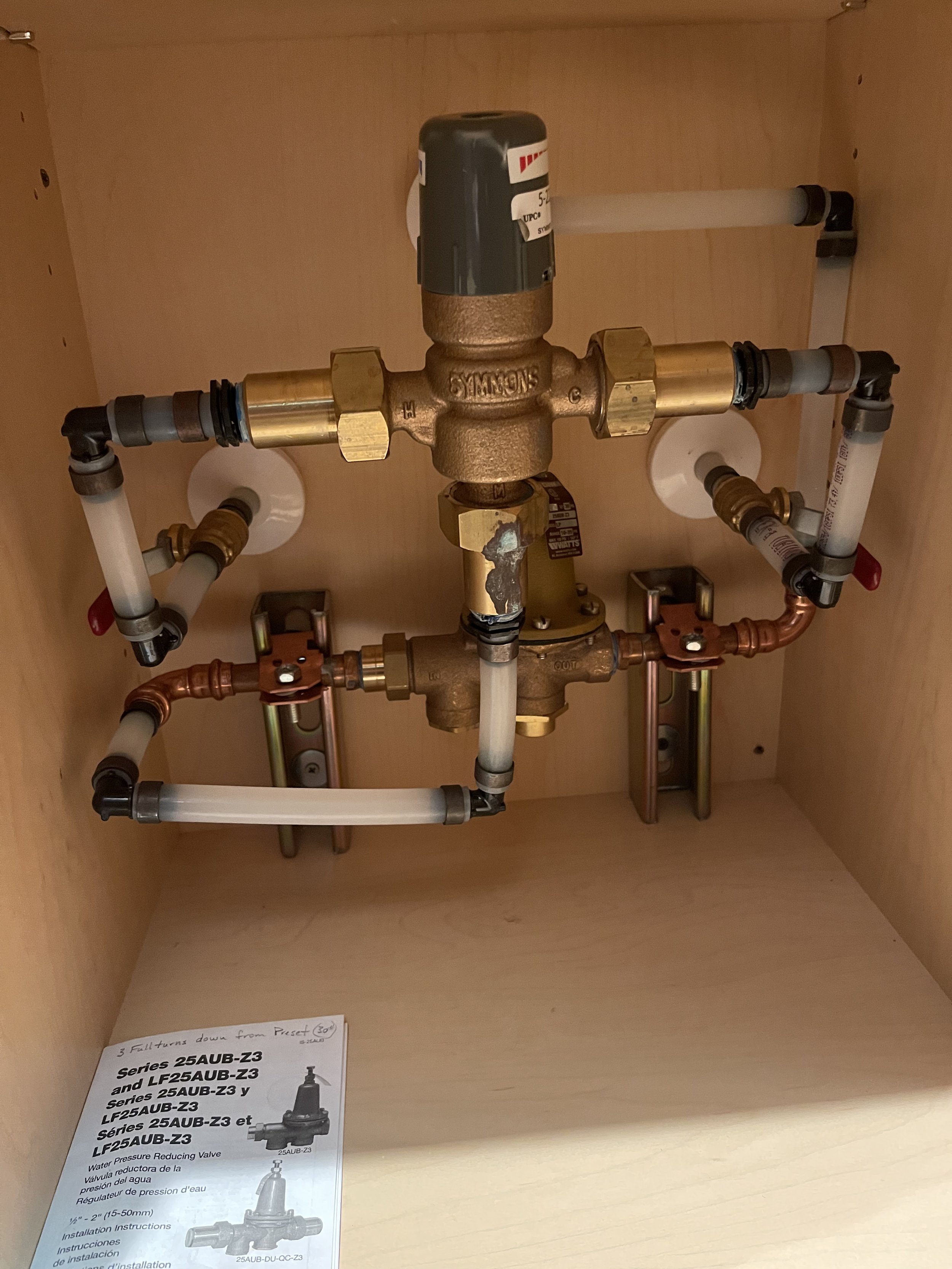 Adjusting flow and temperature
