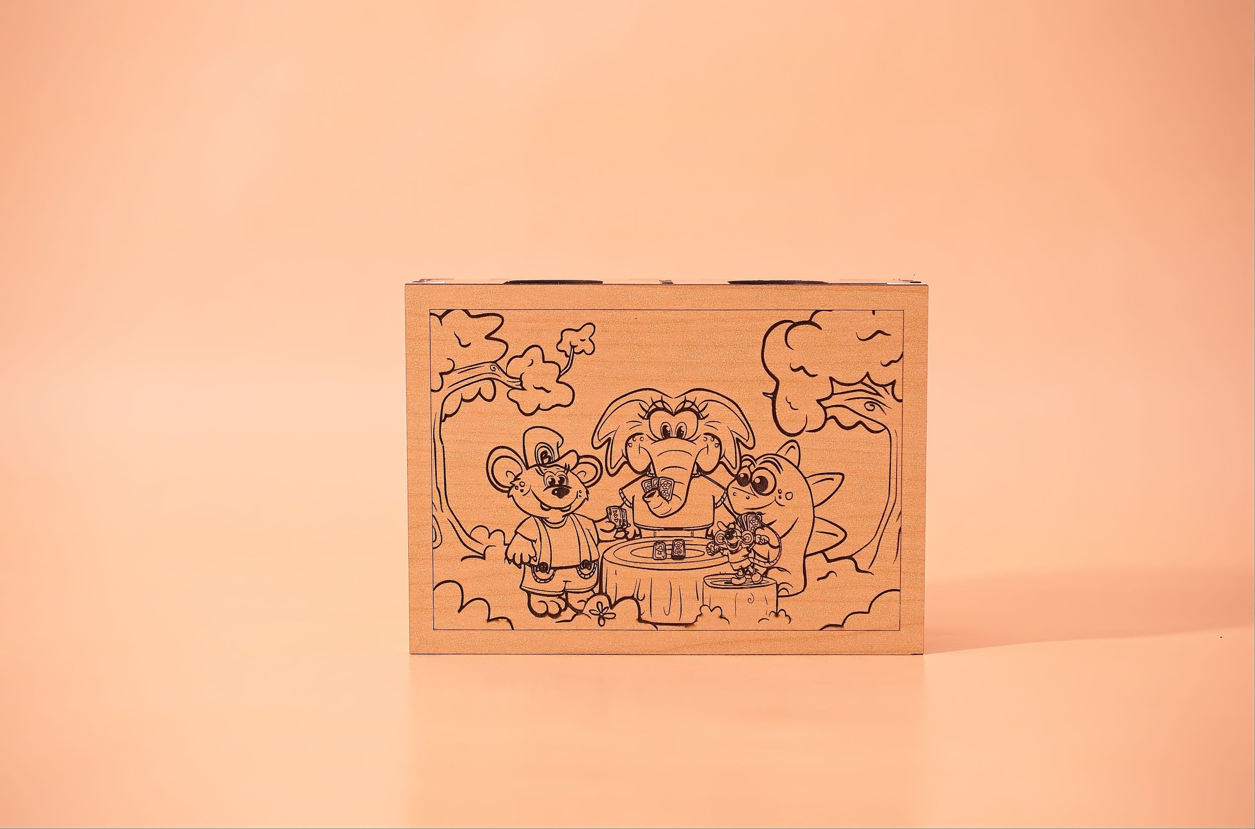 Animal Game Night Card Box