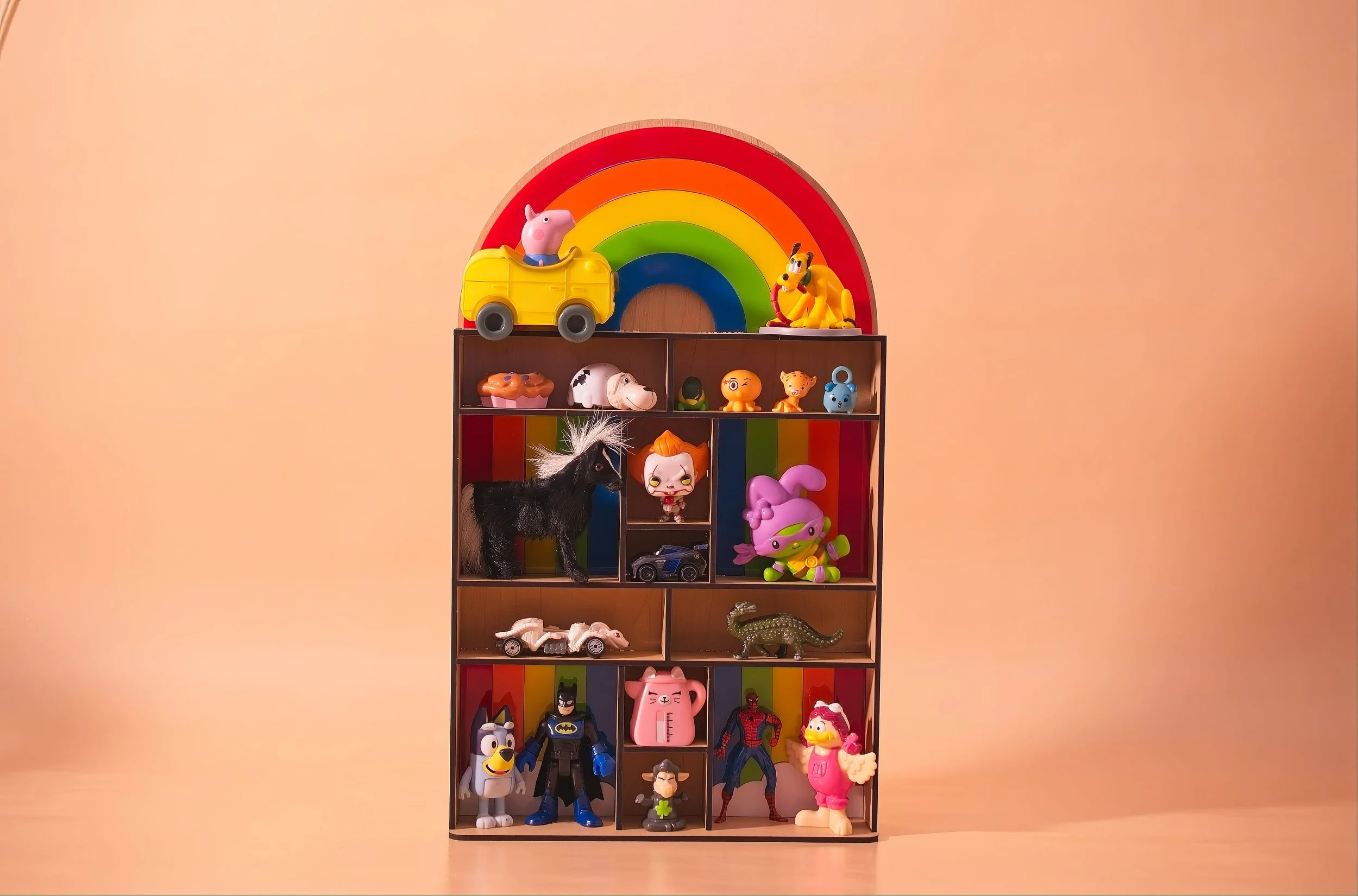 Large Rainbow Trinket Shelf