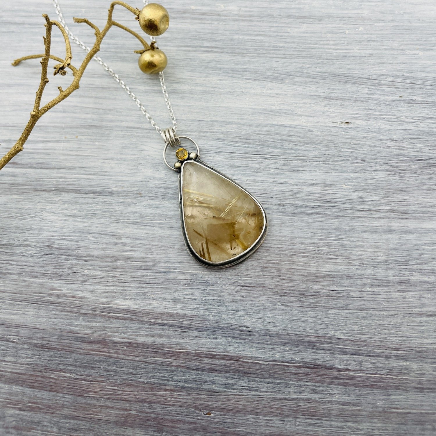 Rutilated Quartz Drop.jpeg