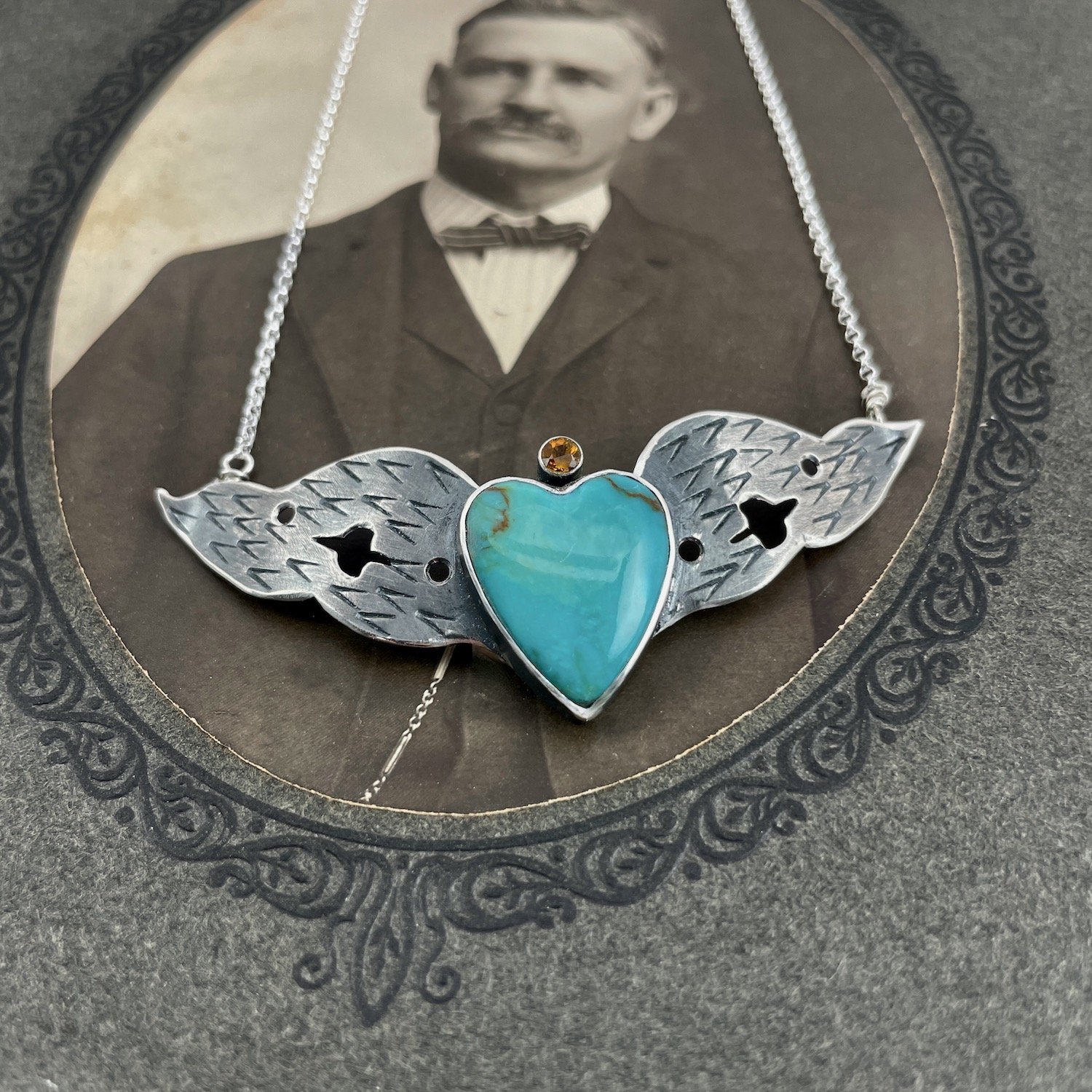 Turquoise Heart w yellow Tourmaline 2.jpeg
