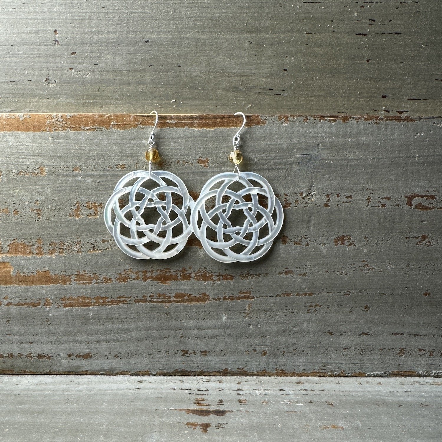 Pierced Mother-of-Pearl and Citrine Earrings 2.jpeg