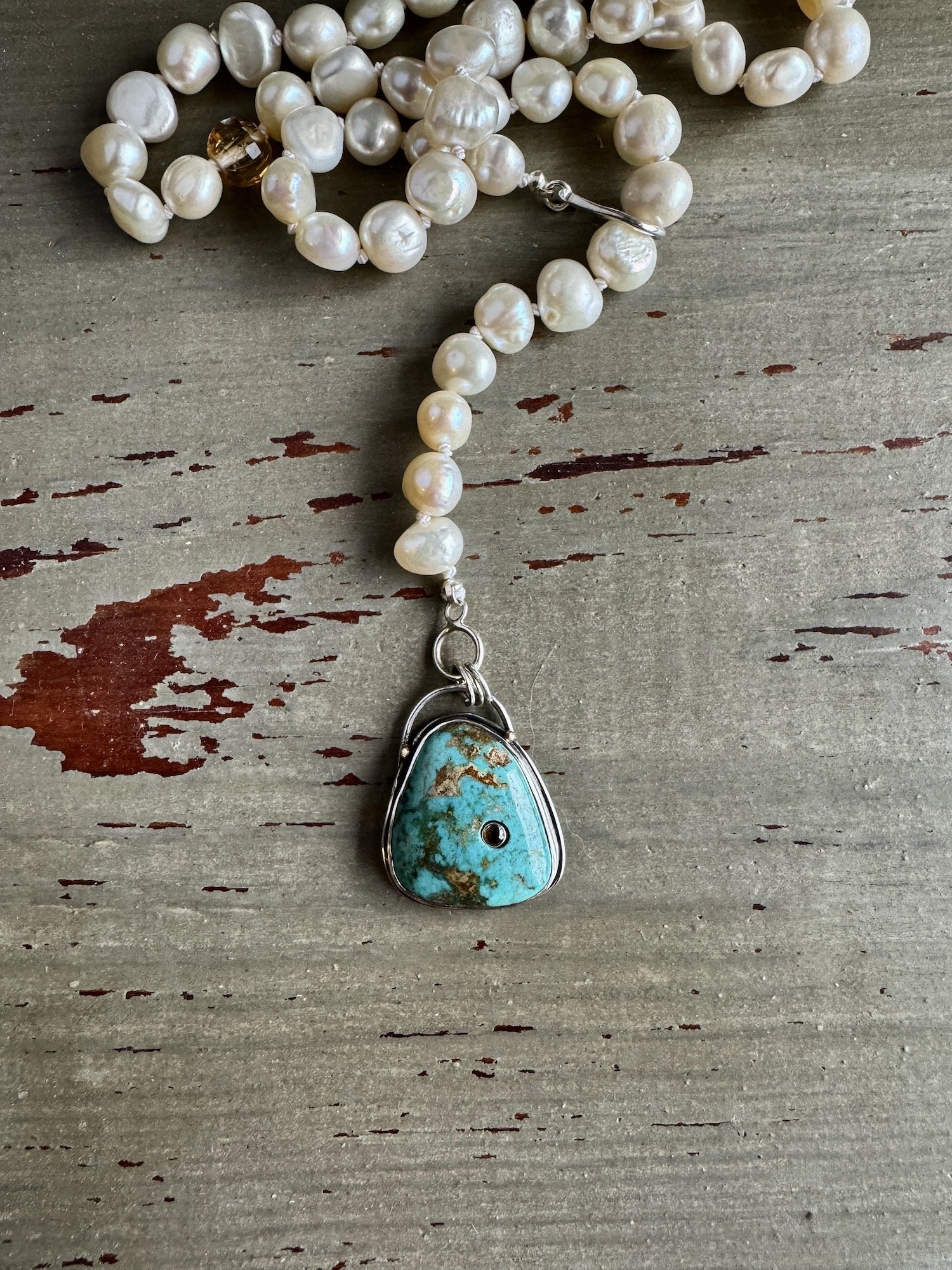 Turquoise Sapphire and Pearls Necklace 3.jpeg