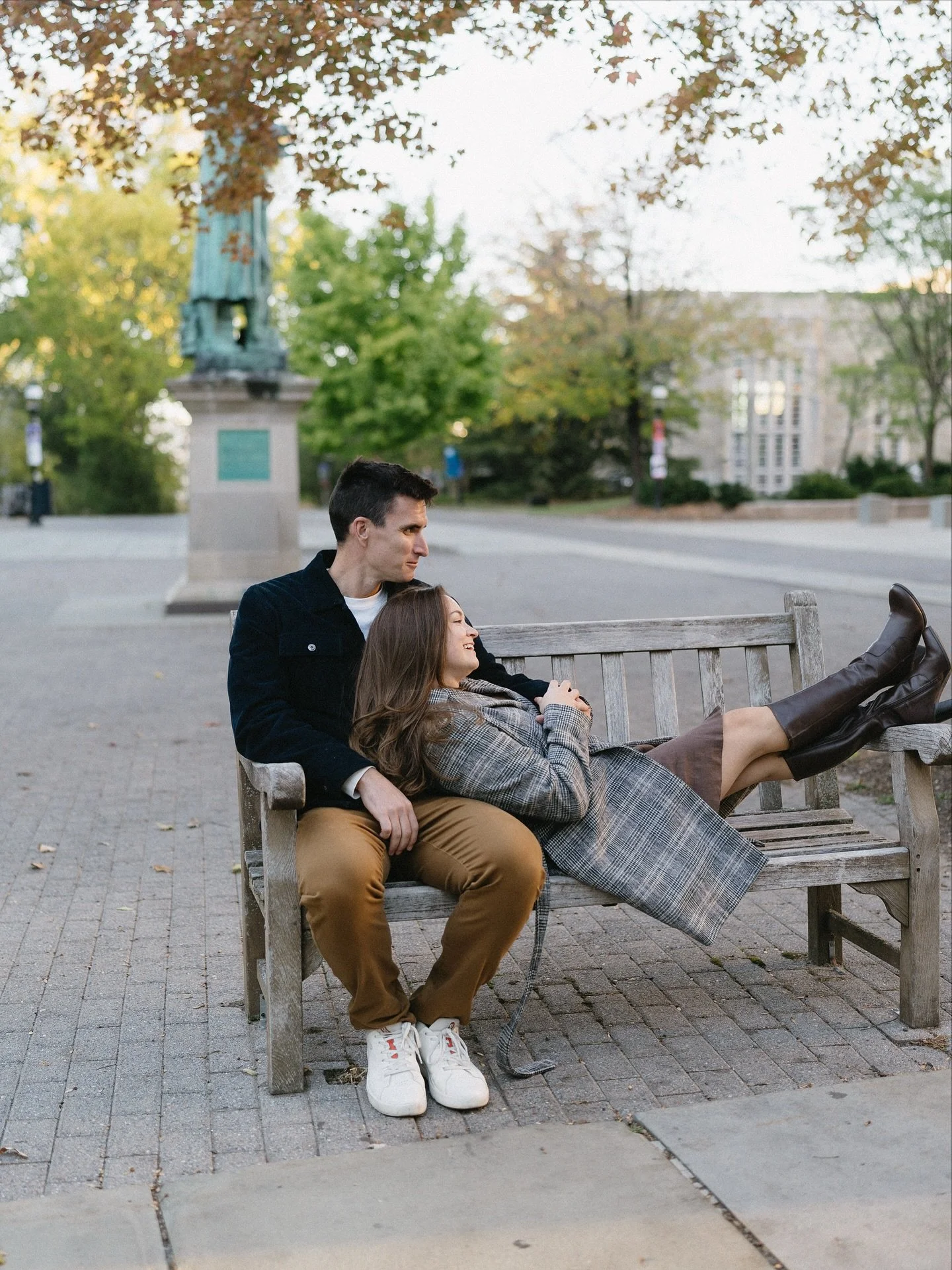 A cozy, fall stroll around @princeton with Ian and Kerry 🍂