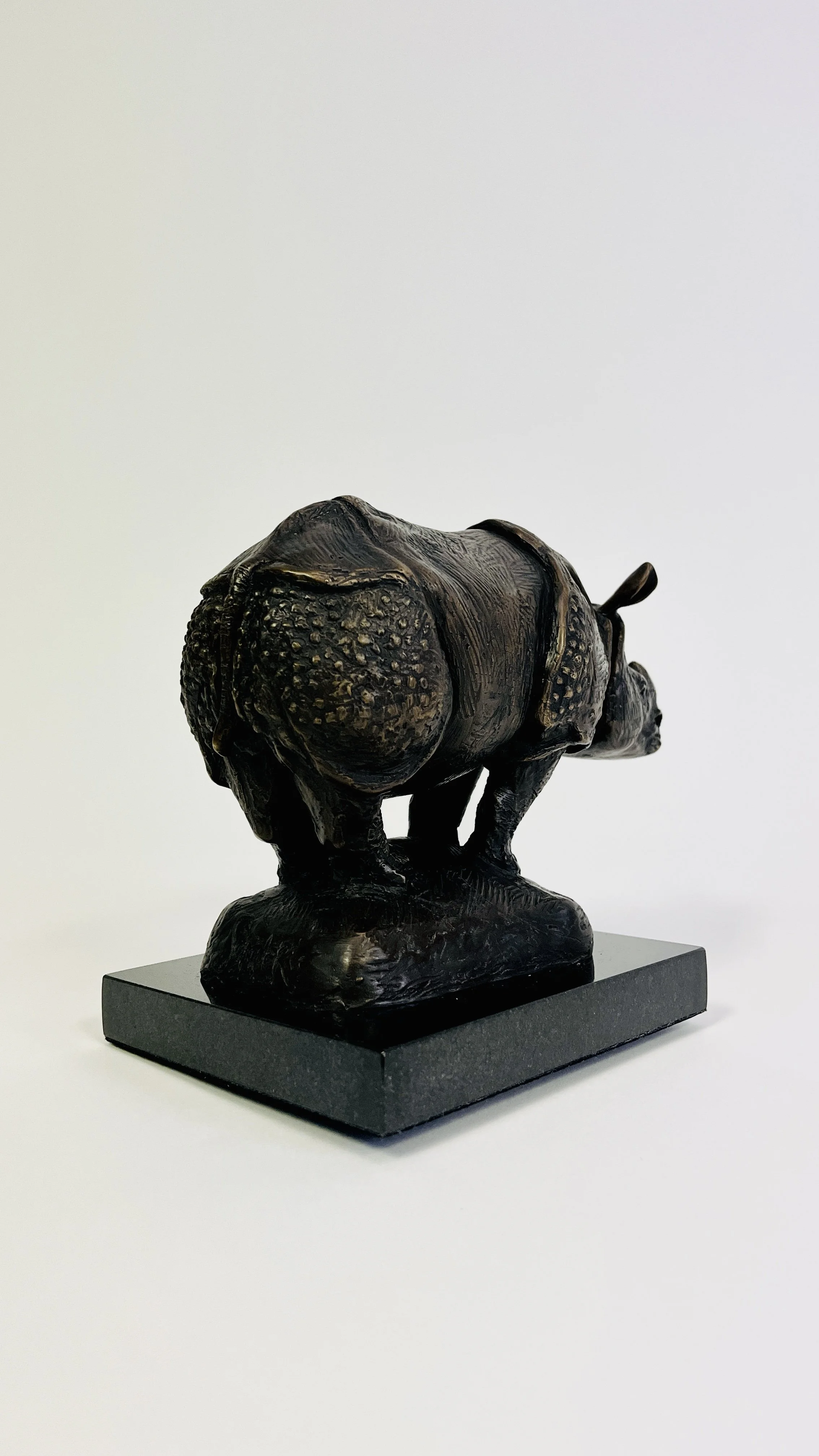 John Sumner bonze sculpture of rhino