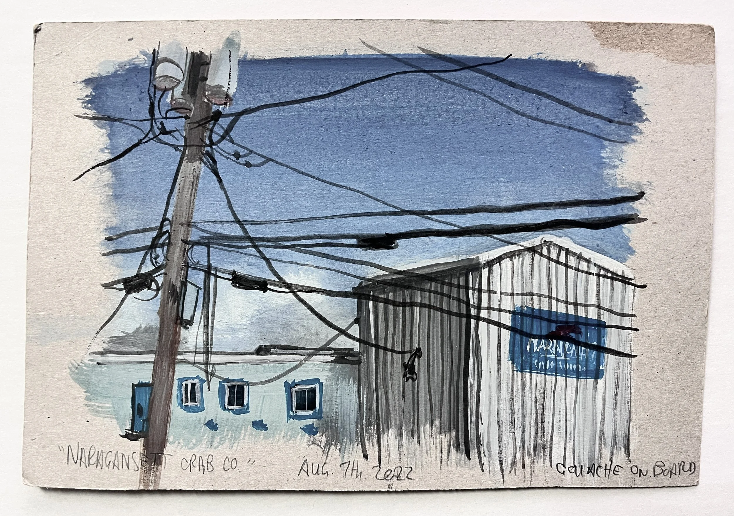 Narragansett Crab Co.
Gouache on Panel