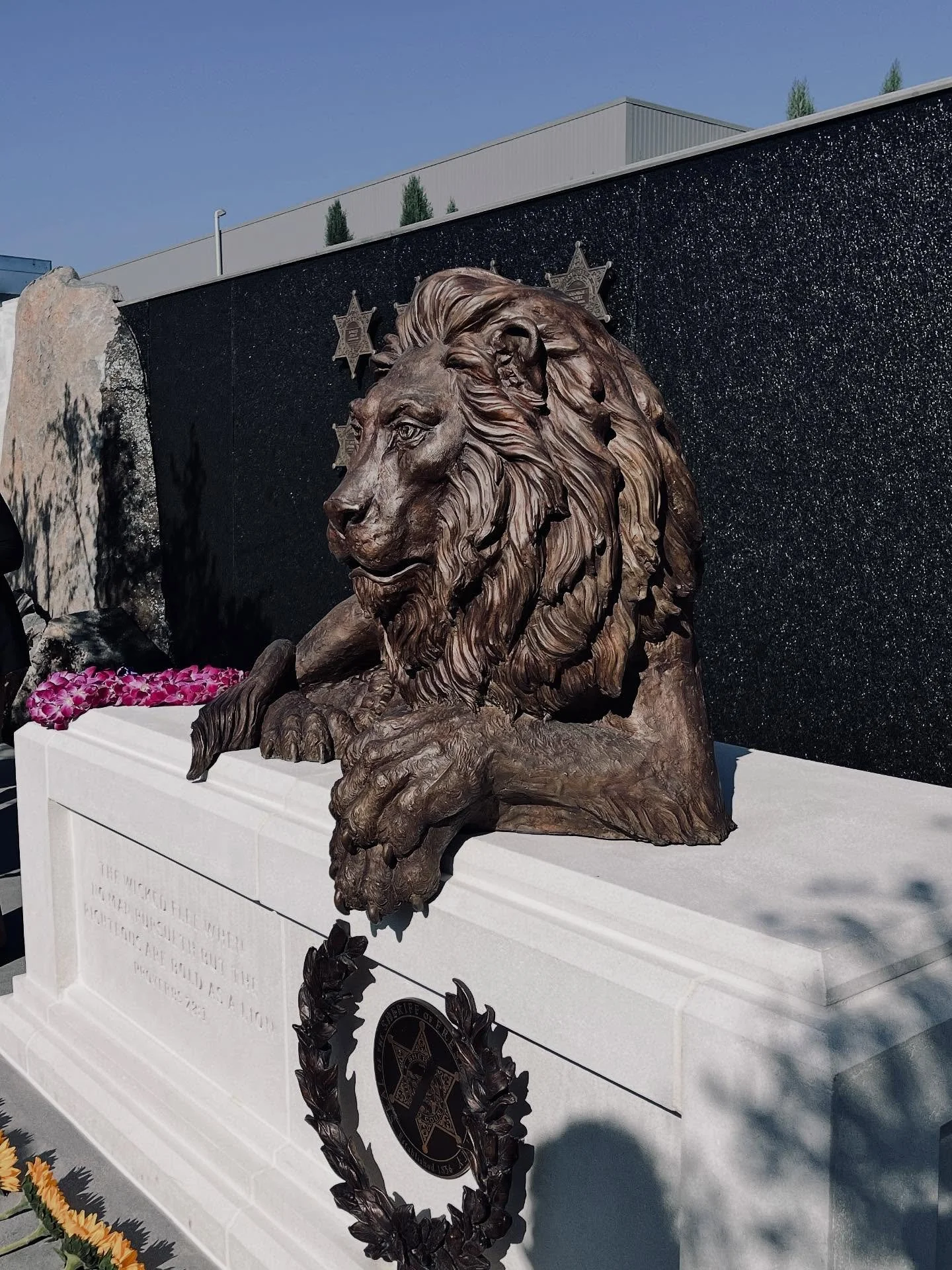 Honored to be in Fresno today for the dedication of the Sheriff&rsquo;s Memorial Park &mdash; a place that pays tribute to service, sacrifice, and community. Grateful to have played a small part in bringing these sculptures to life alongside so many 
