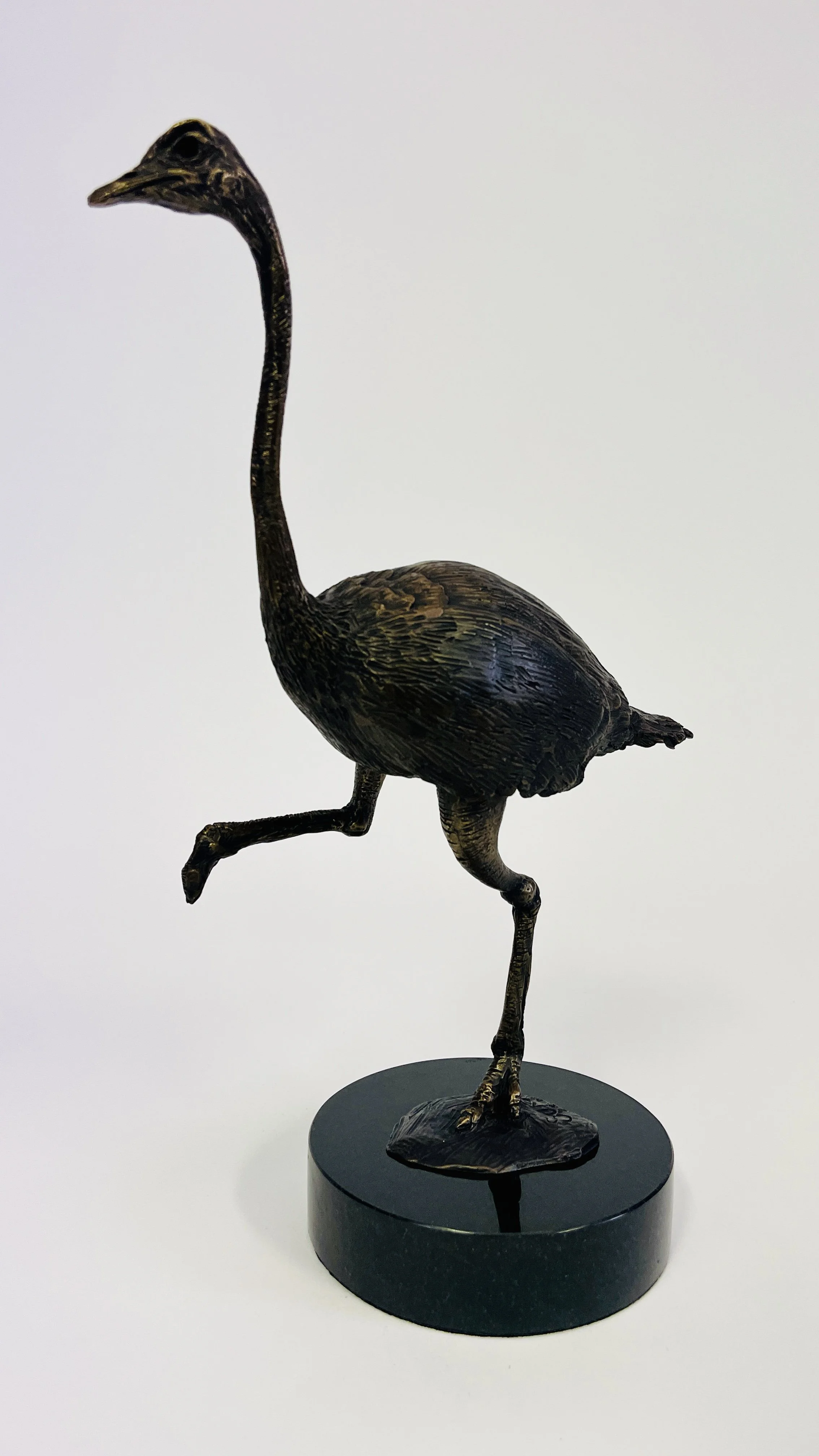 John Sumner bronze sculpture of an ostrich