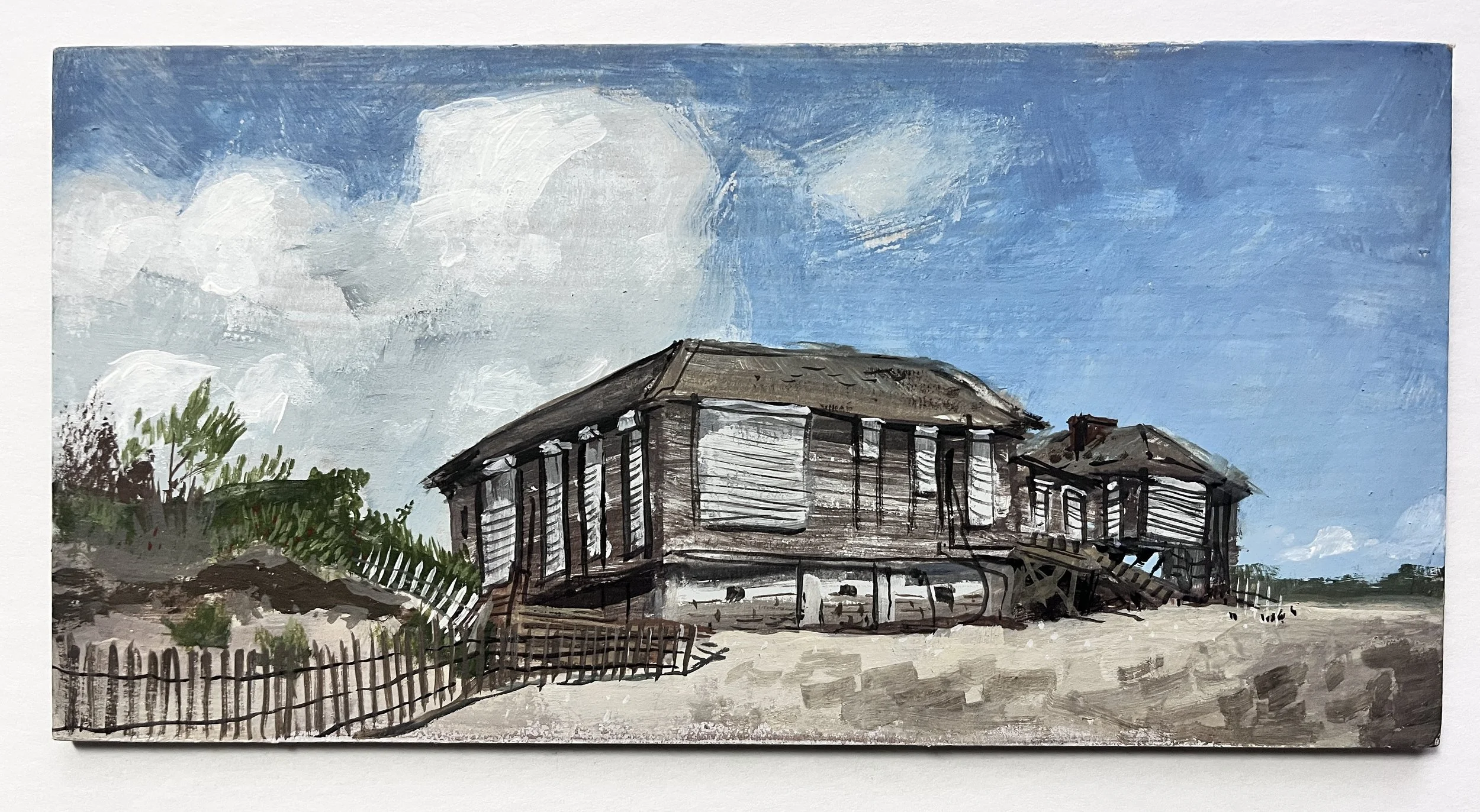 Narragansett Beach, Rhode Island
Gouache on Panel