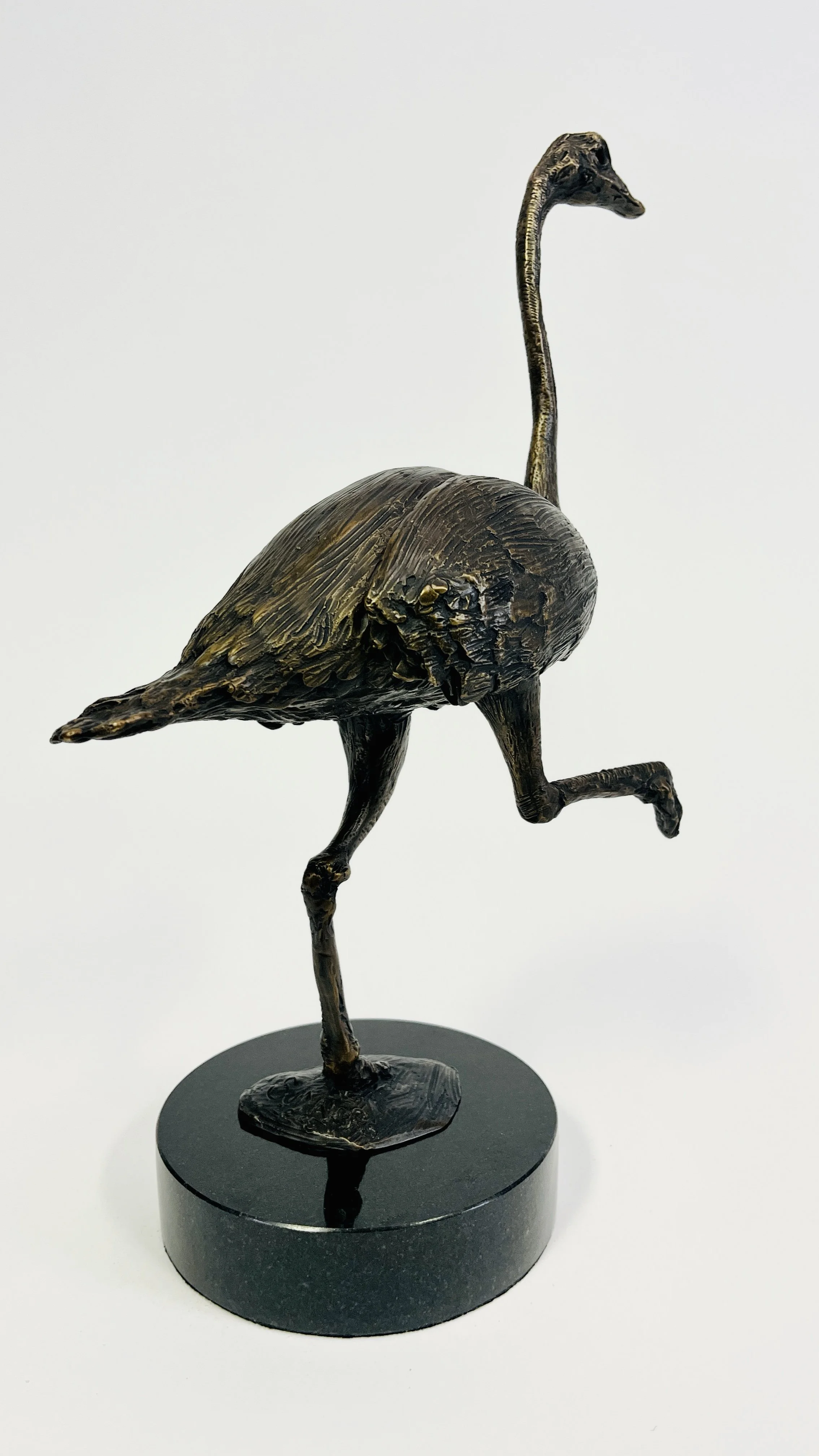 John Sumner bronze sculpture of an ostrich